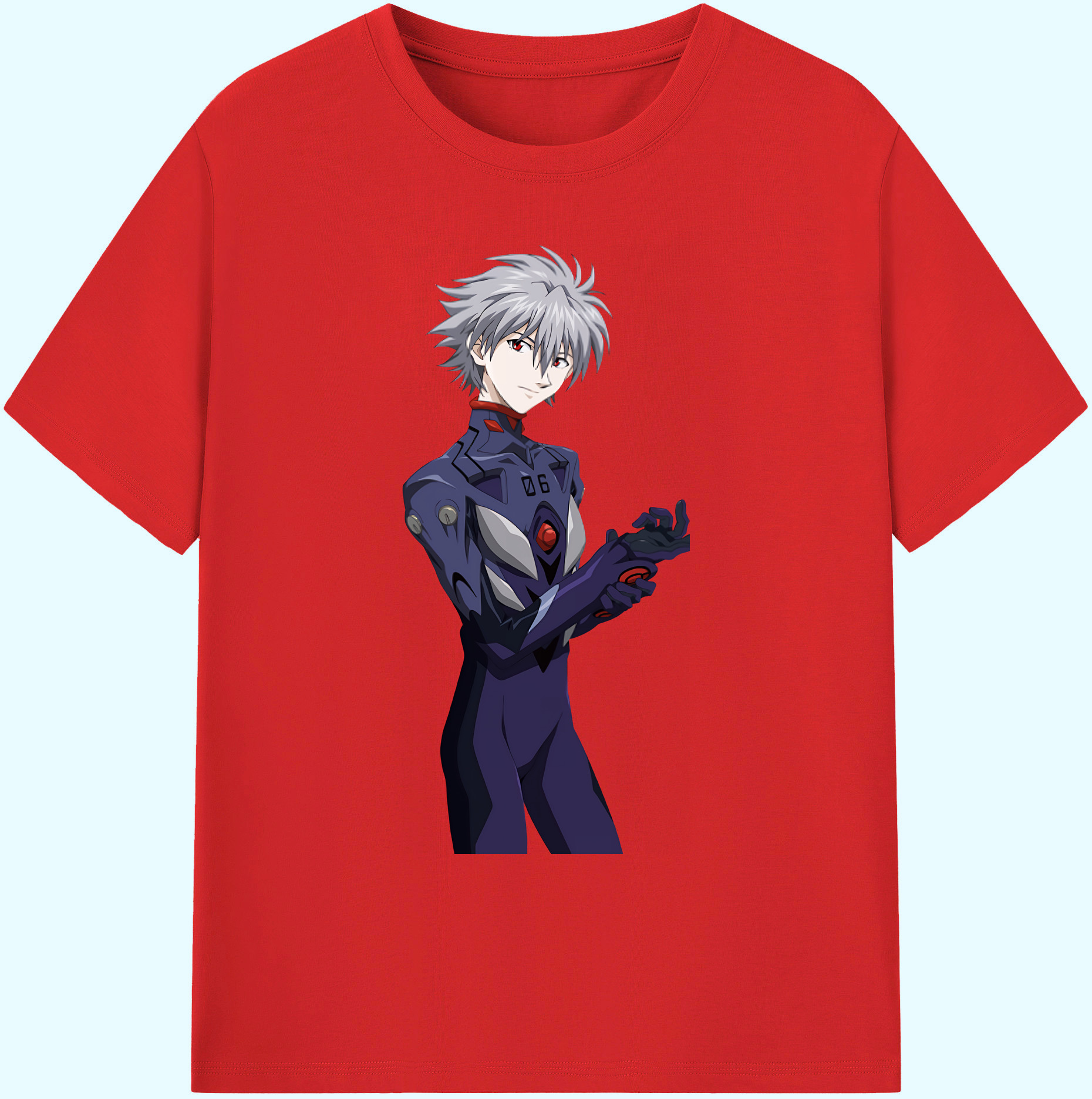 （画像用） EVA 新世紀エヴァンゲリオン 綿100％ メンズ半袖Tシャツ｜肌触りやわらか＆通気性