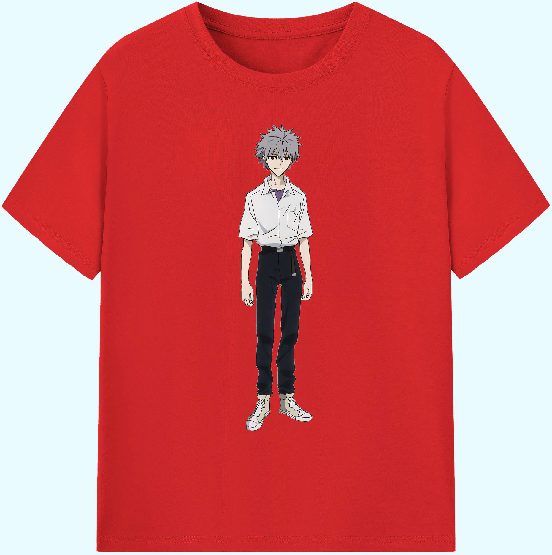 （画像用） EVA 新世紀エヴァンゲリオン 綿100％ メンズ半袖Tシャツ｜肌触りやわらか＆通気性
