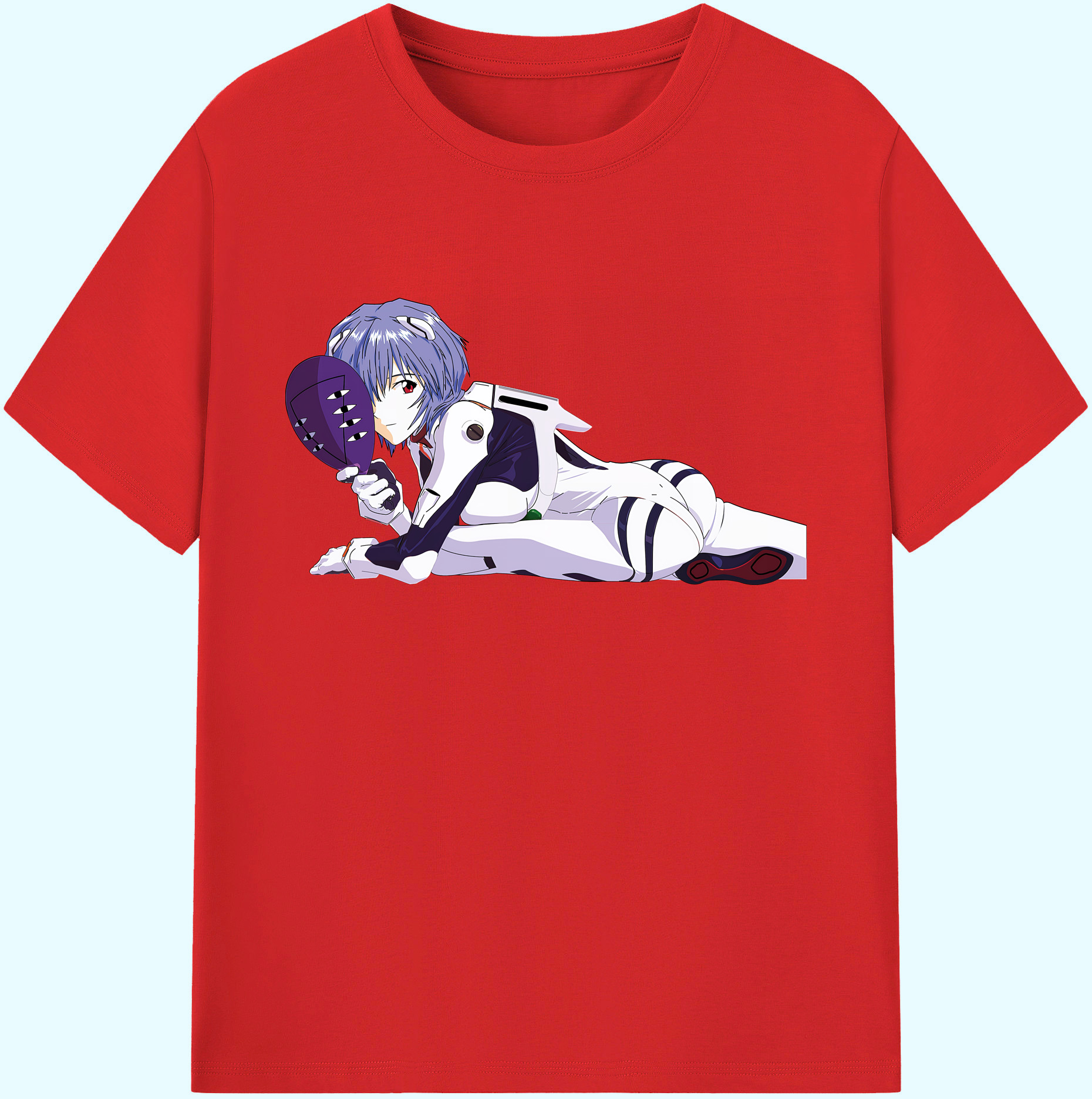 （画像用） EVA 新世紀エヴァンゲリオン 綿100％ メンズ半袖Tシャツ｜肌触りやわらか＆通気性
