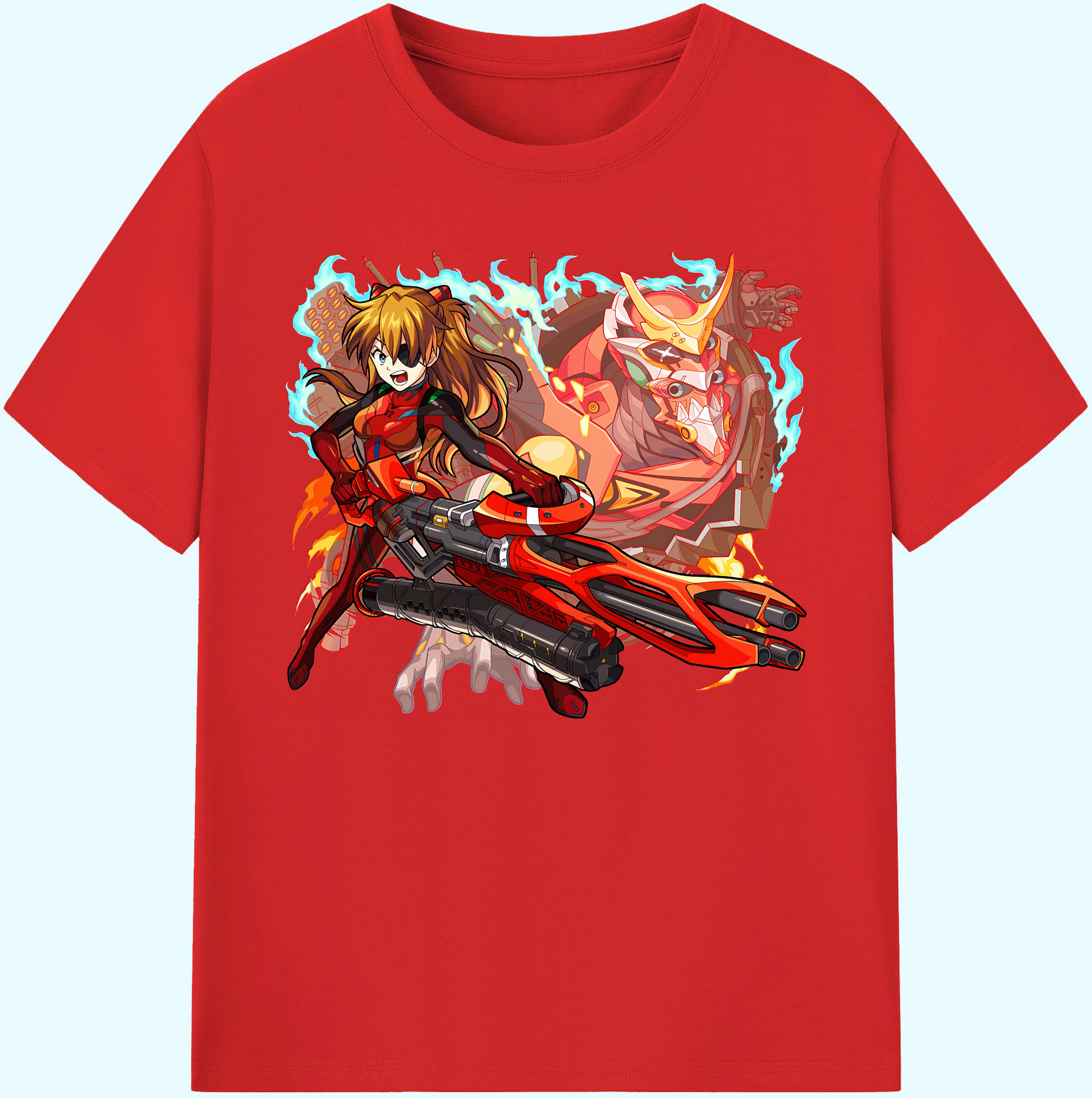 （画像用） EVA 新世紀エヴァンゲリオン 綿100％ メンズ半袖Tシャツ｜肌触りやわらか＆通気性