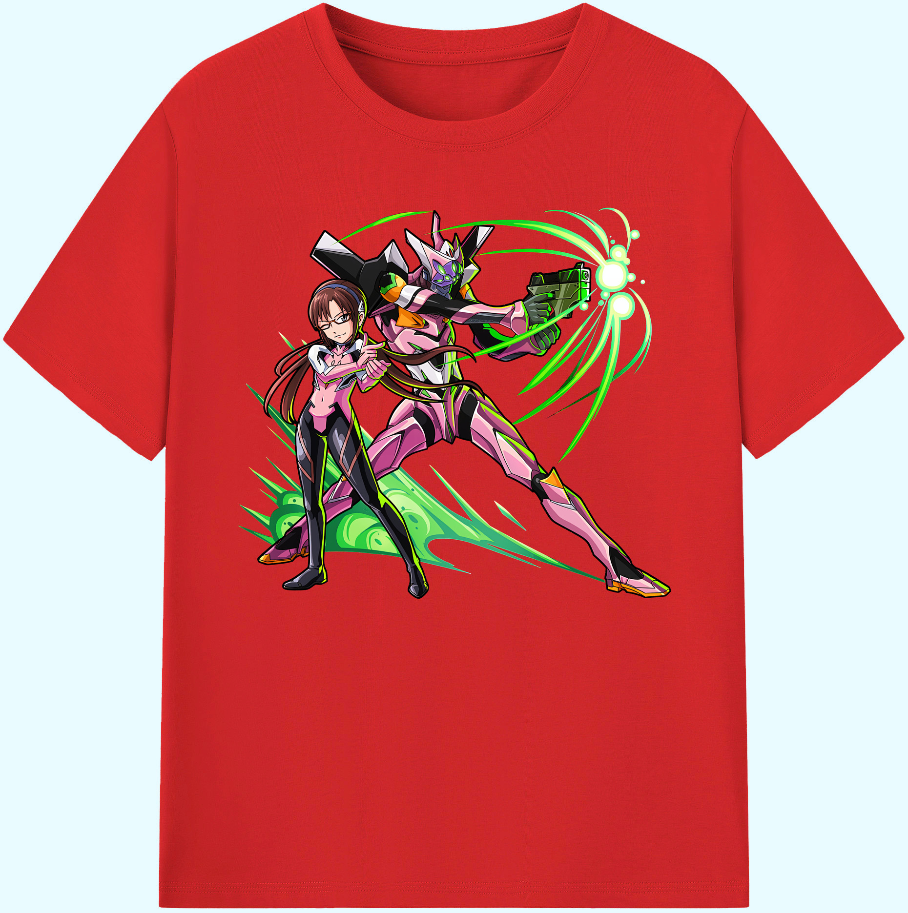 （画像用） EVA 新世紀エヴァンゲリオン 綿100％ メンズ半袖Tシャツ｜肌触りやわらか＆通気性