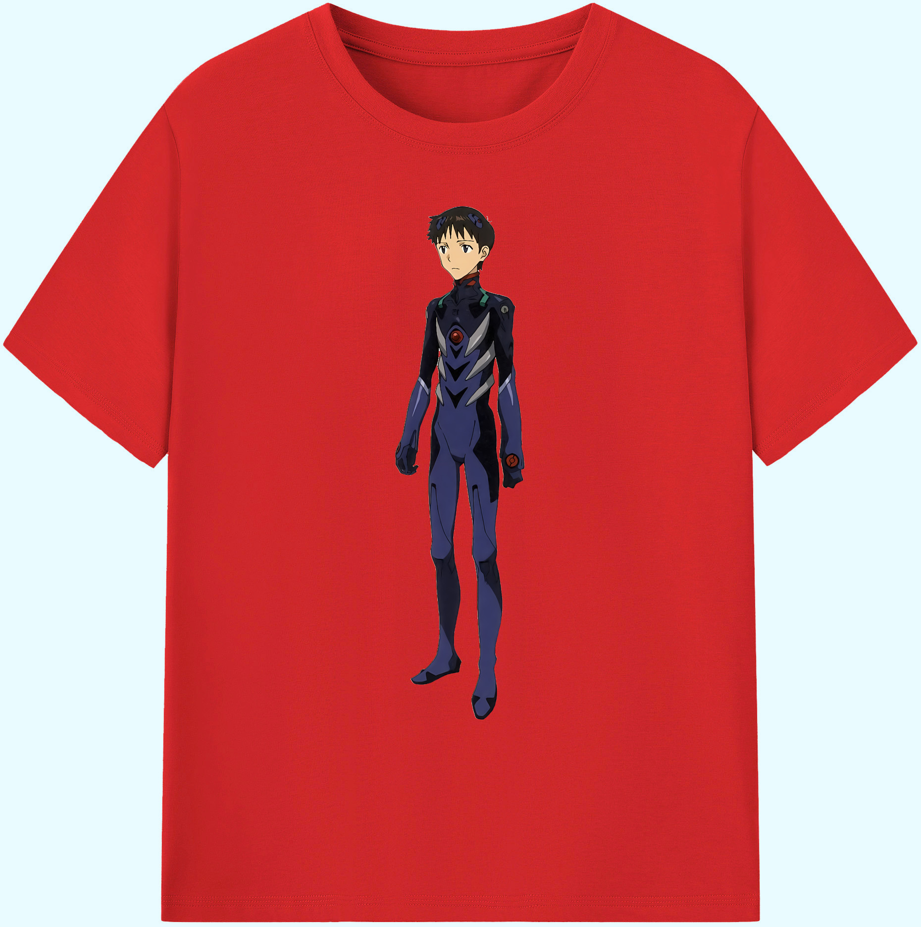 （画像用） EVA 新世紀エヴァンゲリオン 綿100％ メンズ半袖Tシャツ｜肌触りやわらか＆通気性