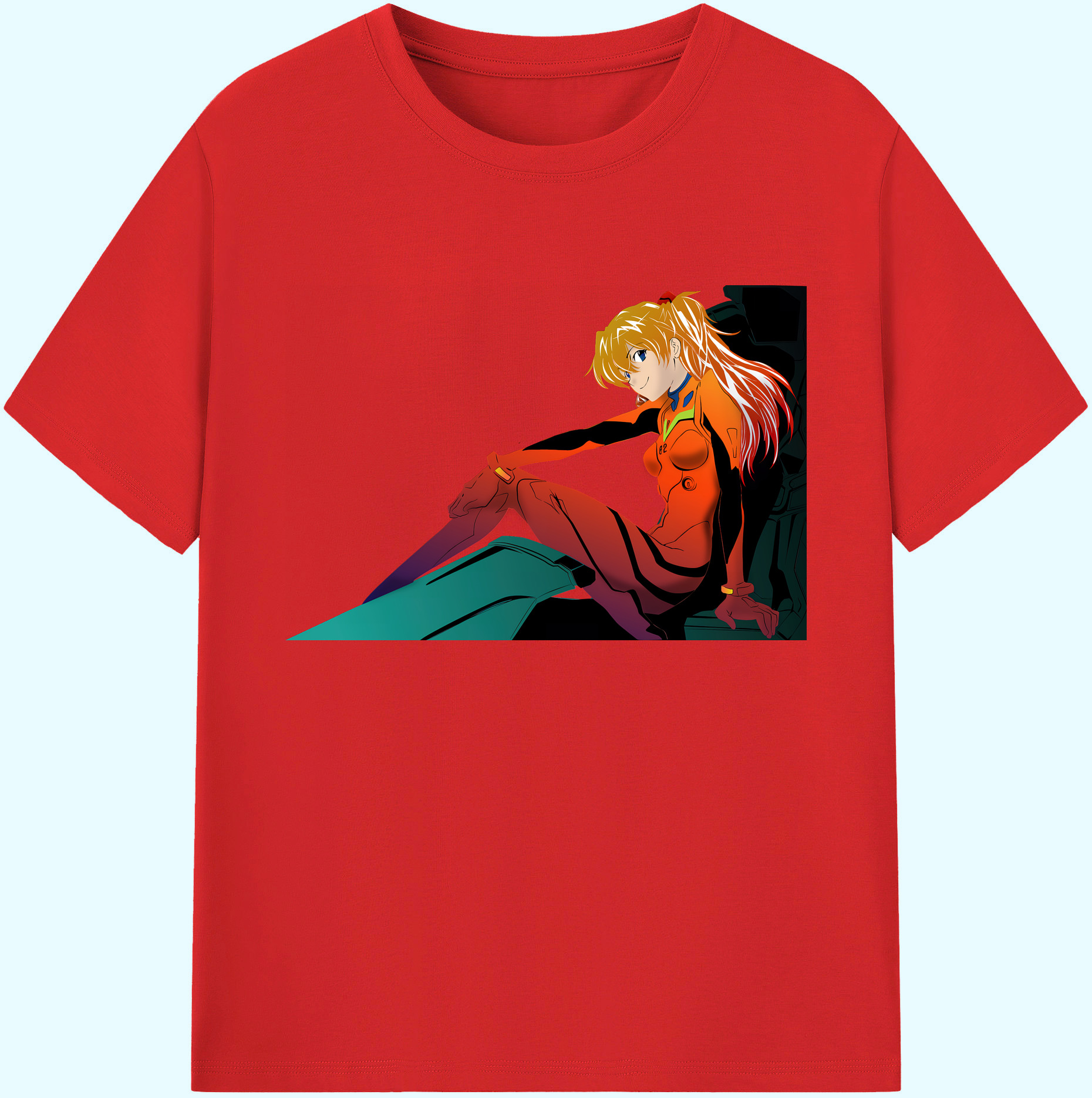 （画像用） EVA 新世紀エヴァンゲリオン 綿100％ メンズ半袖Tシャツ｜肌触りやわらか＆通気性