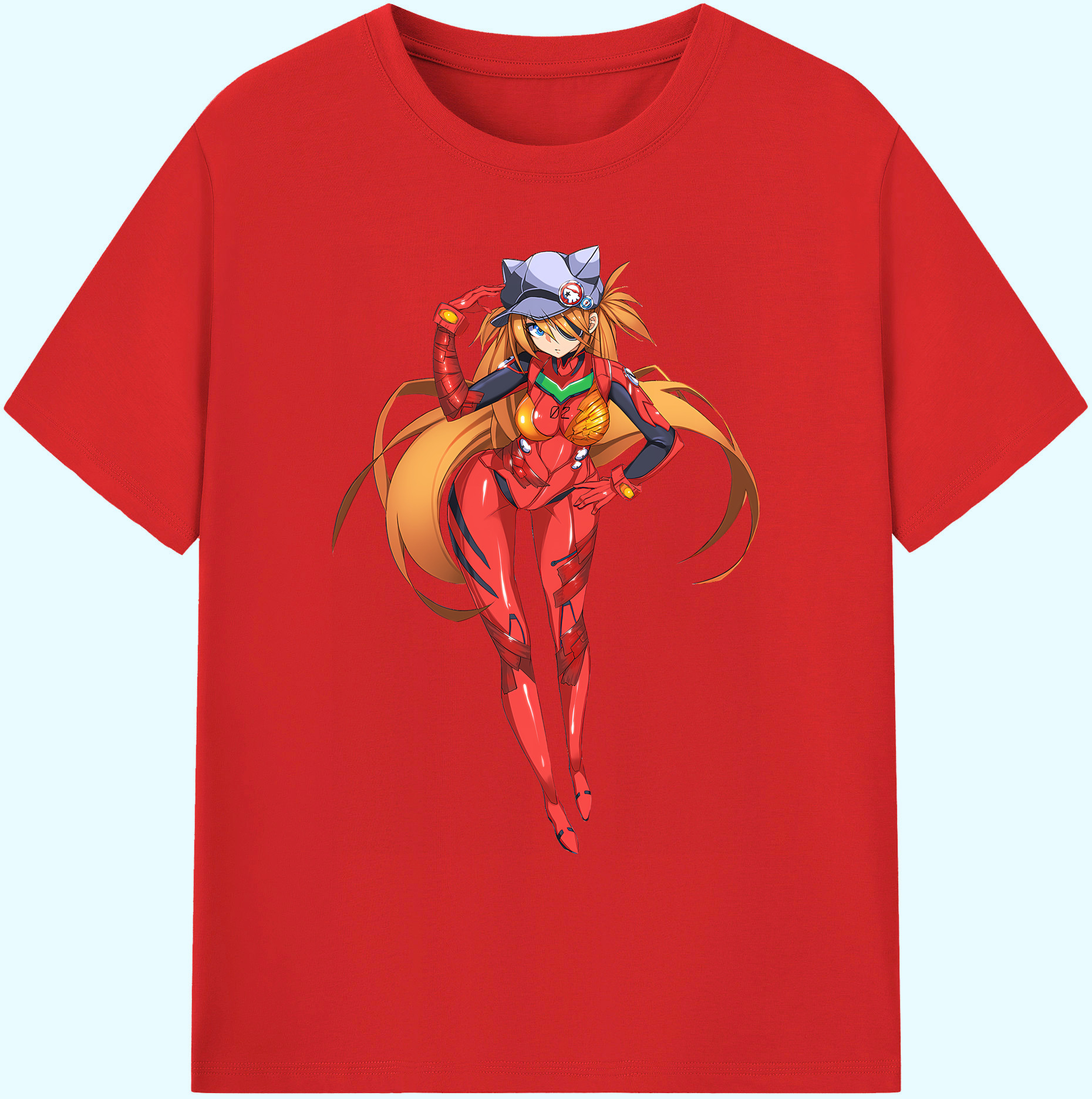 （画像用） EVA 新世紀エヴァンゲリオン 綿100％ メンズ半袖Tシャツ｜肌触りやわらか＆通気性