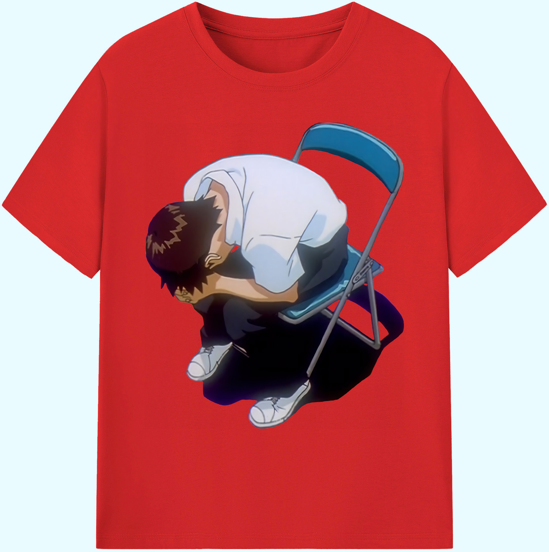 （画像用） EVA 新世紀エヴァンゲリオン 綿100％ メンズ半袖Tシャツ｜肌触りやわらか＆通気性