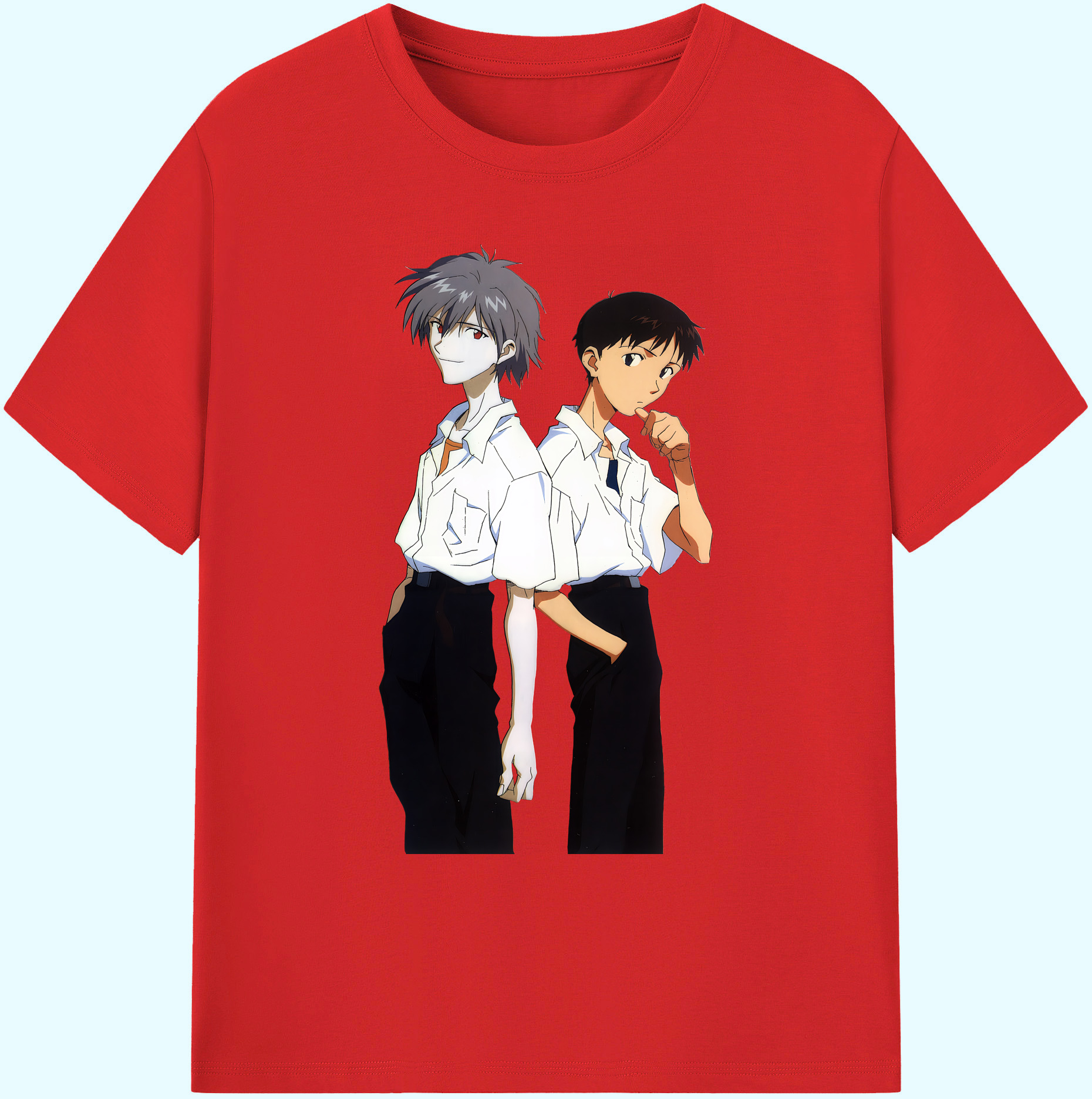 （画像用） EVA 新世紀エヴァンゲリオン 綿100％ メンズ半袖Tシャツ｜肌触りやわらか＆通気性