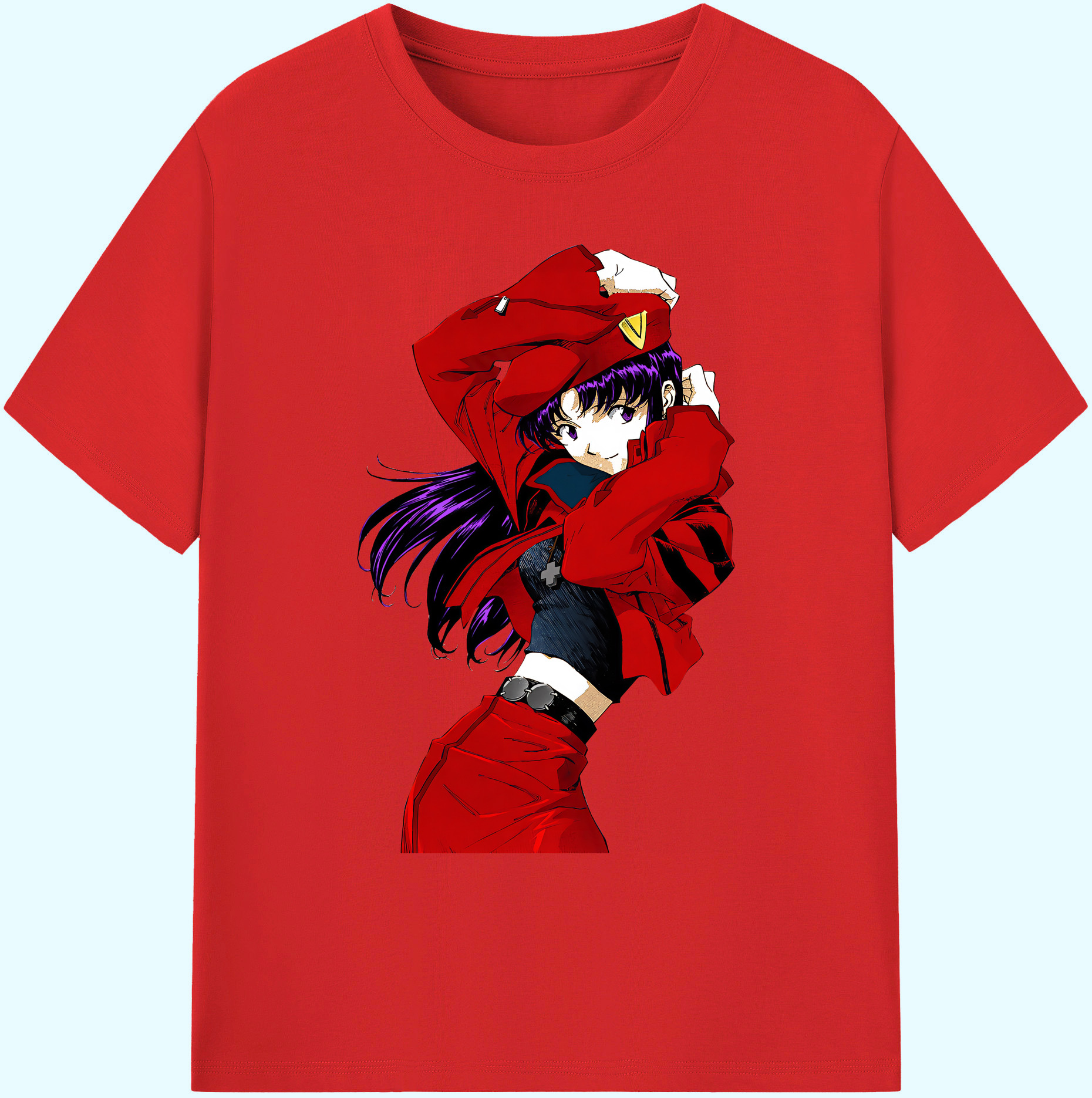 （画像用） EVA 新世紀エヴァンゲリオン 綿100％ メンズ半袖Tシャツ｜肌触りやわらか＆通気性