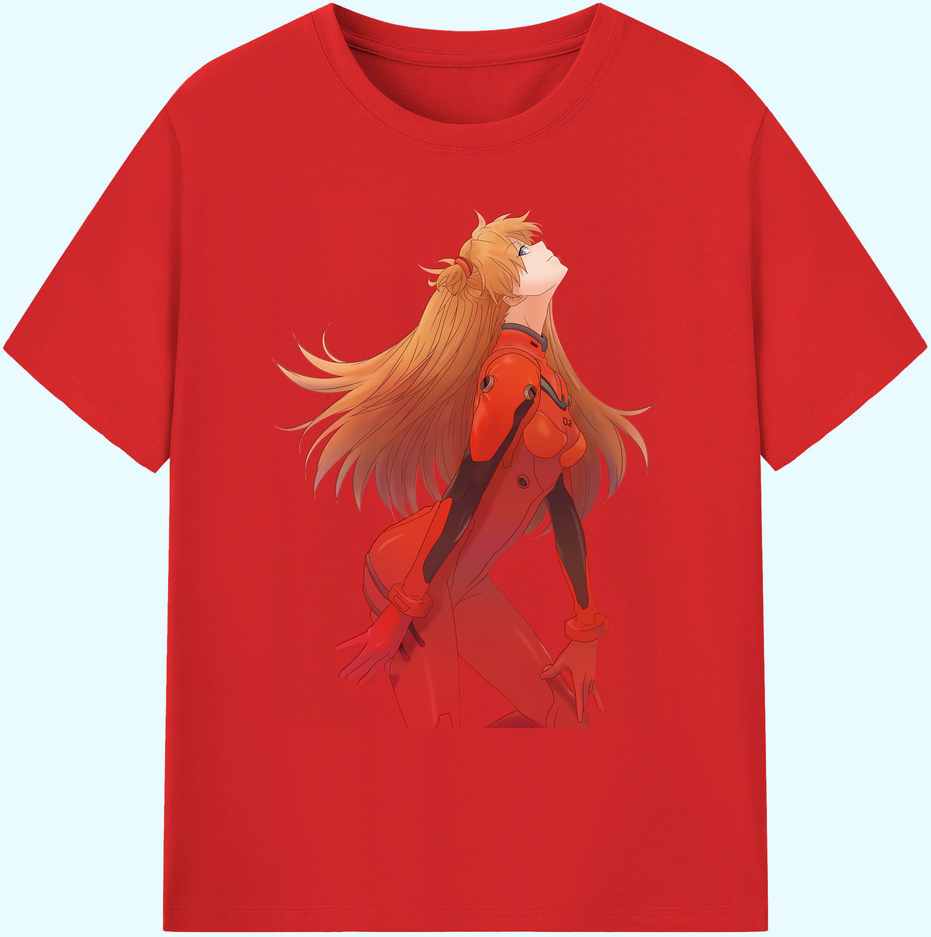 （画像用） EVA 新世紀エヴァンゲリオン 綿100％ メンズ半袖Tシャツ｜肌触りやわらか＆通気性