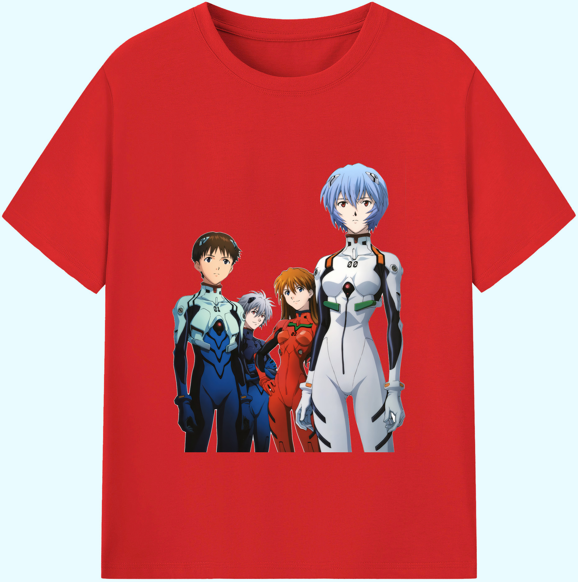 （画像用） EVA 新世紀エヴァンゲリオン 綿100％ メンズ半袖Tシャツ｜肌触りやわらか＆通気性