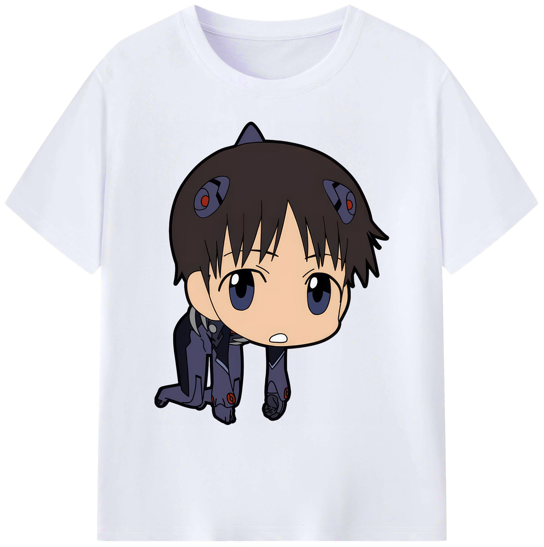 （画像用） EVA 新世紀エヴァンゲリオン 綿100％ メンズ半袖Tシャツ｜肌触りやわらか＆通気性