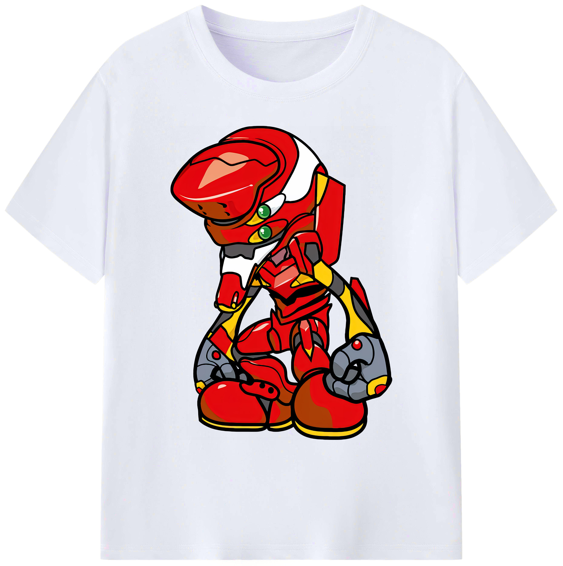（画像用） EVA 新世紀エヴァンゲリオン 綿100％ メンズ半袖Tシャツ｜肌触りやわらか＆通気性
