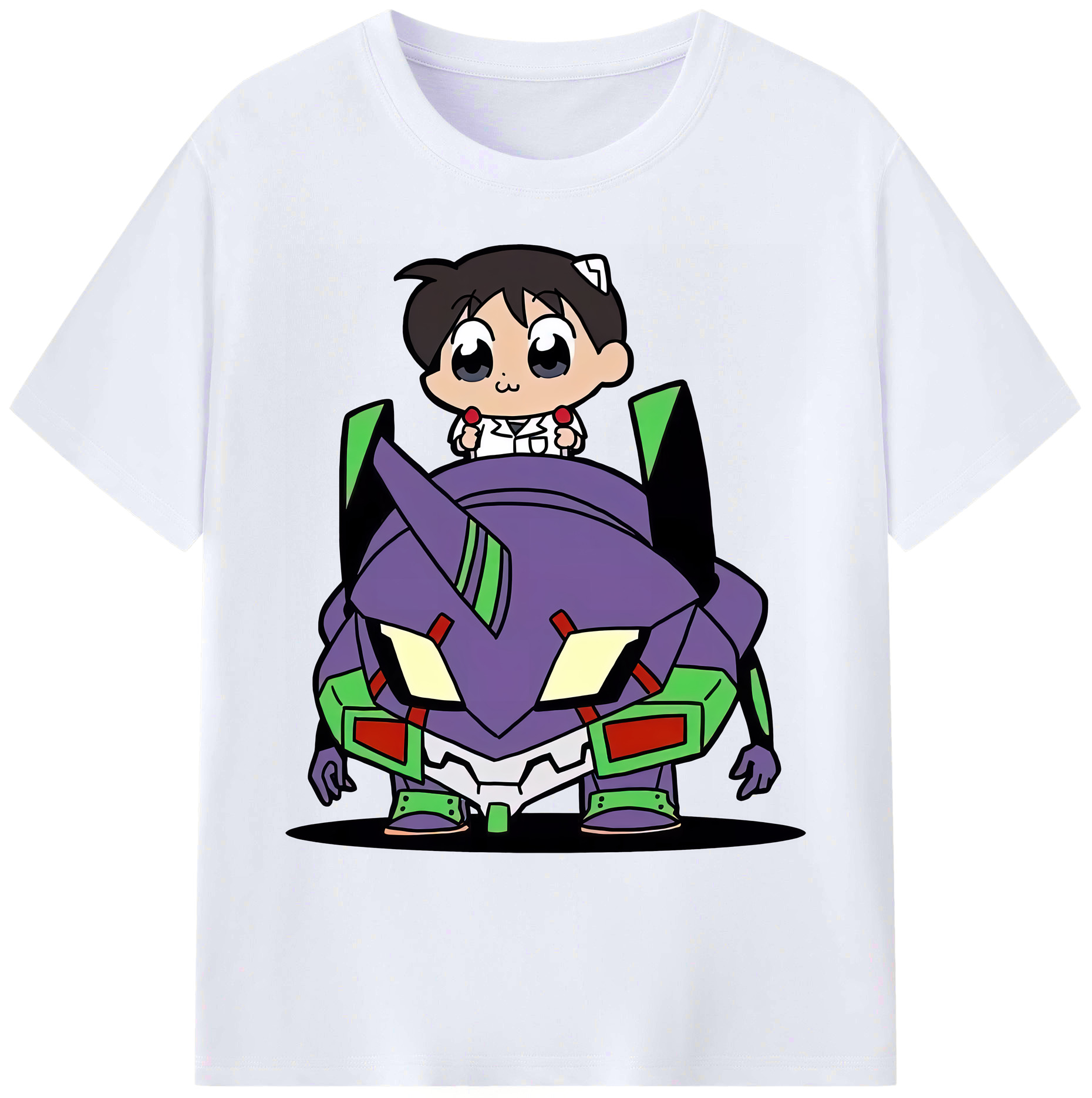 （画像用） EVA 新世紀エヴァンゲリオン 綿100％ メンズ半袖Tシャツ｜肌触りやわらか＆通気性