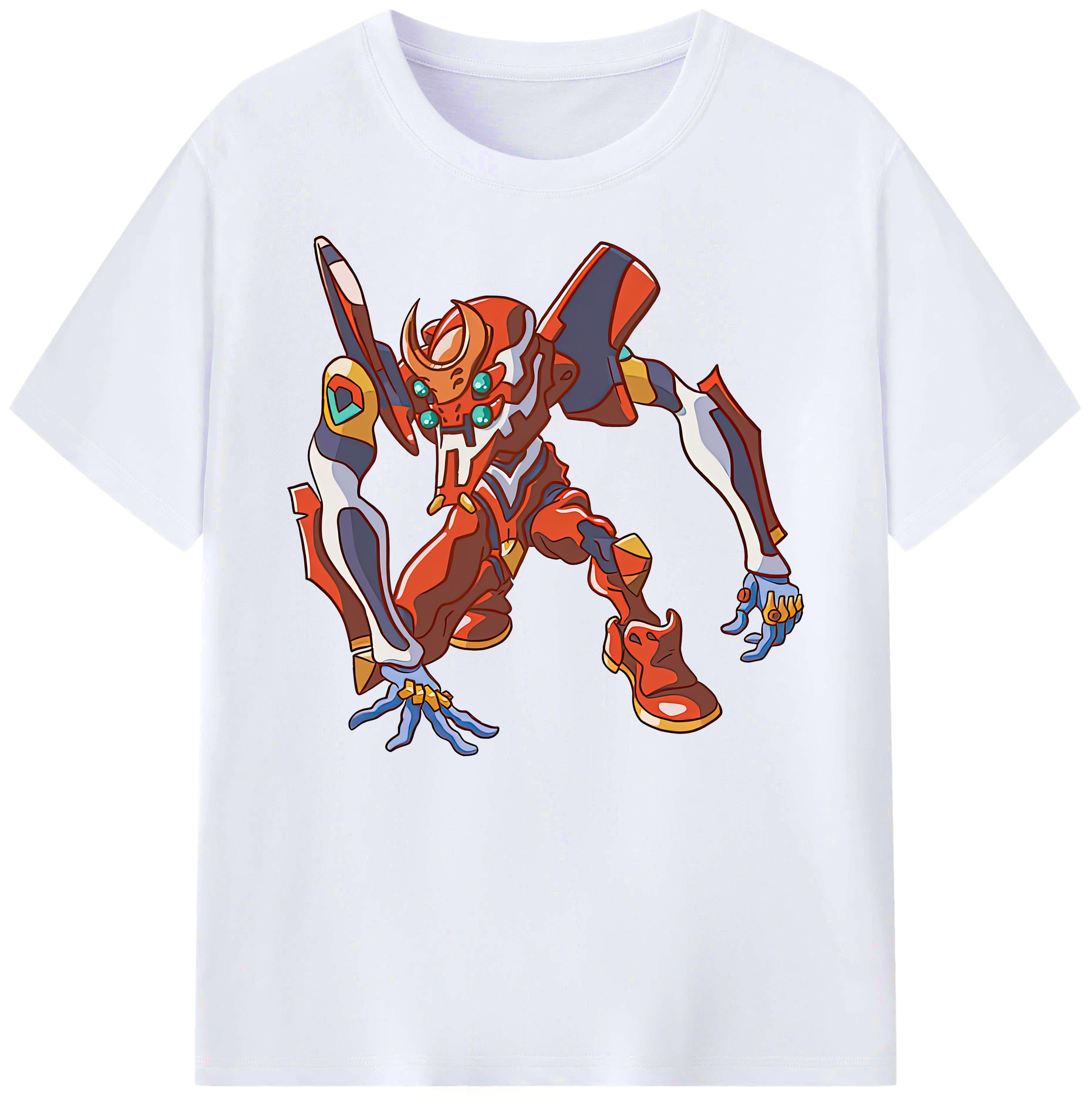 （画像用） EVA 新世紀エヴァンゲリオン 綿100％ メンズ半袖Tシャツ｜肌触りやわらか＆通気性