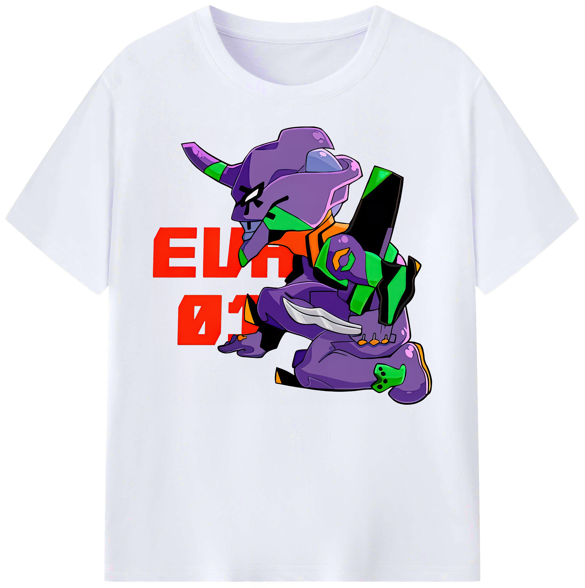 （画像用） EVA 新世紀エヴァンゲリオン 綿100％ メンズ半袖Tシャツ｜肌触りやわらか＆通気性
