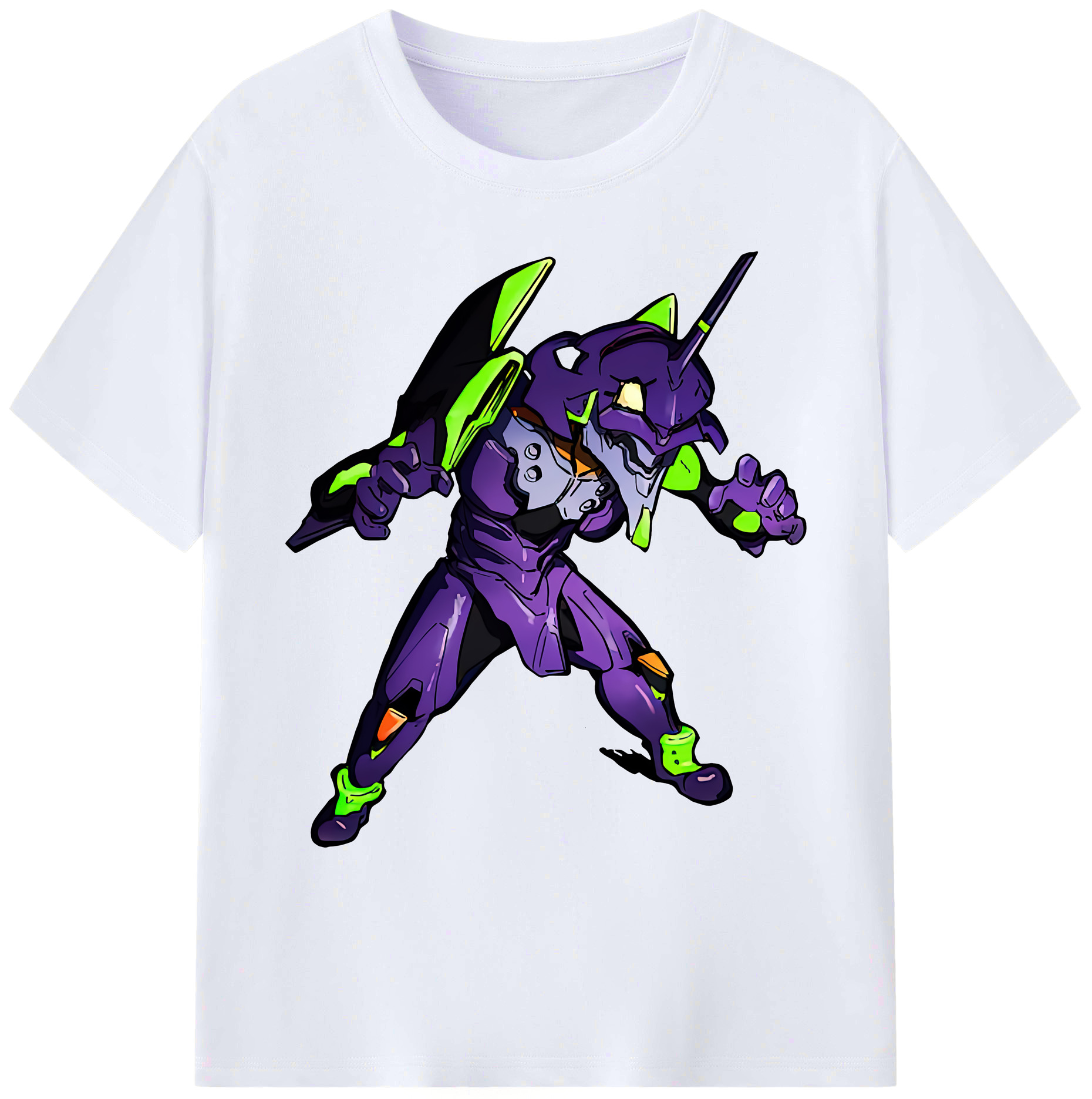 （画像用） EVA 新世紀エヴァンゲリオン 綿100％ メンズ半袖Tシャツ｜肌触りやわらか＆通気性