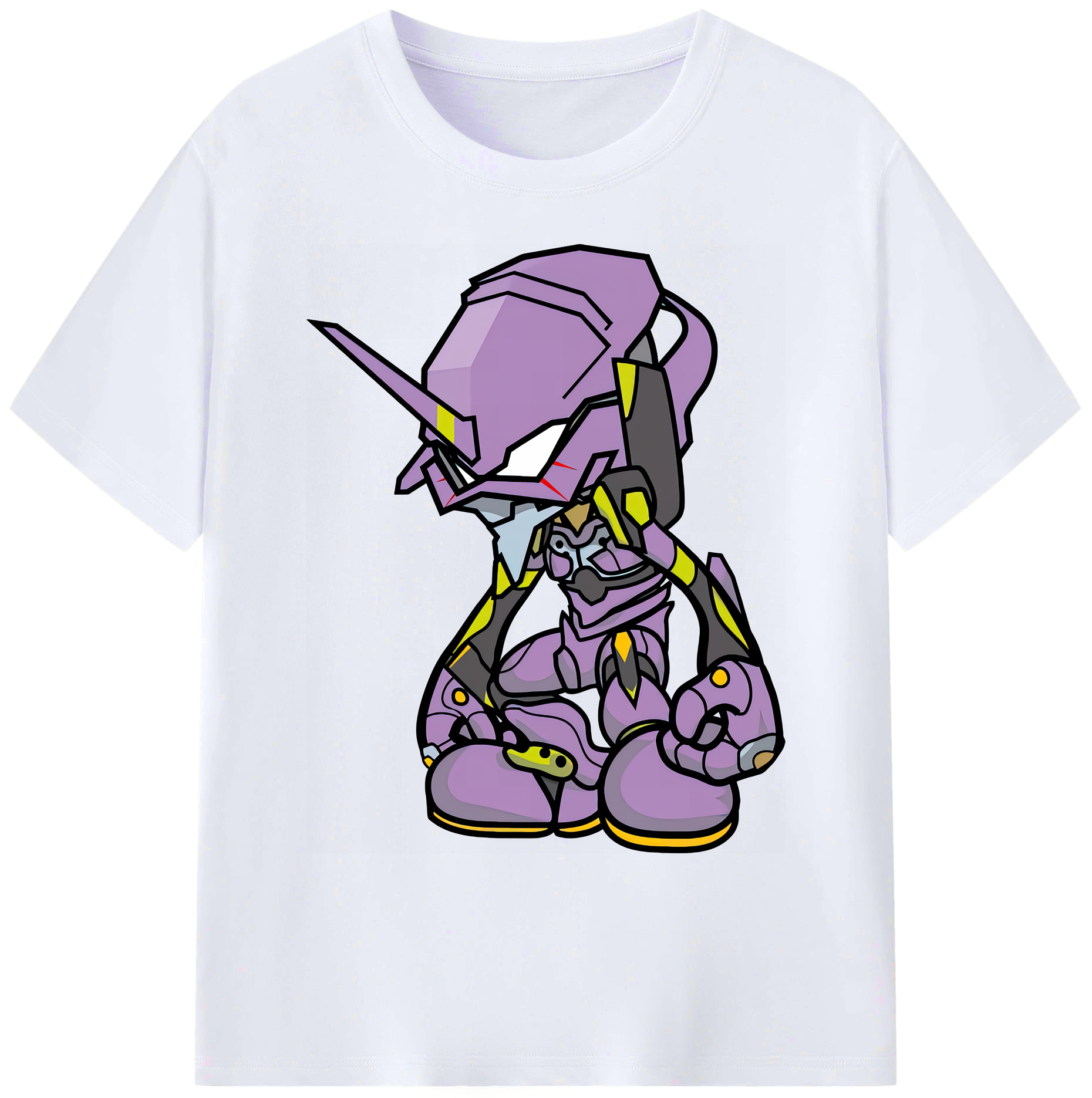 （画像用） EVA 新世紀エヴァンゲリオン 綿100％ メンズ半袖Tシャツ｜肌触りやわらか＆通気性