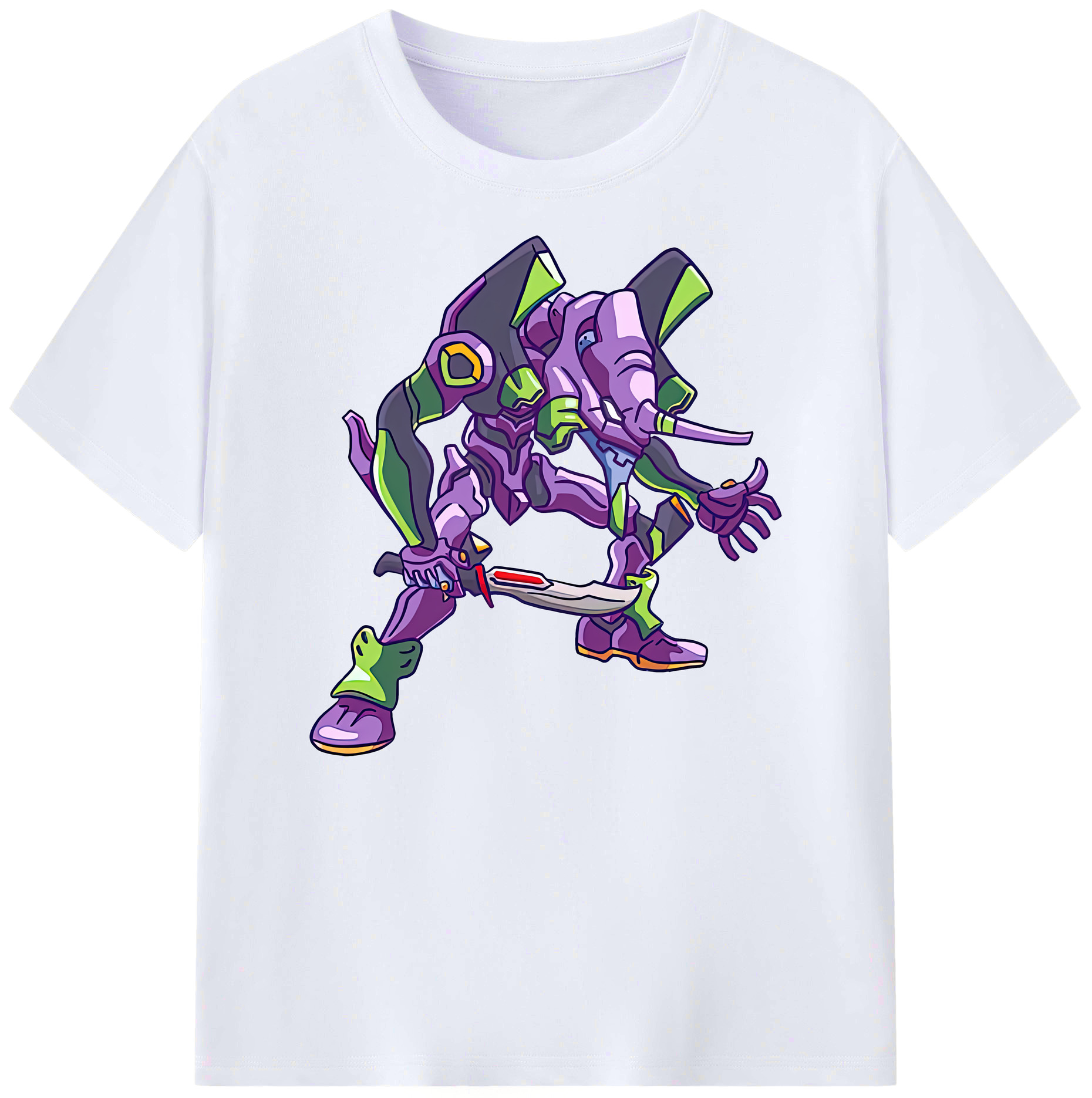 （画像用） EVA 新世紀エヴァンゲリオン 綿100％ メンズ半袖Tシャツ｜肌触りやわらか＆通気性