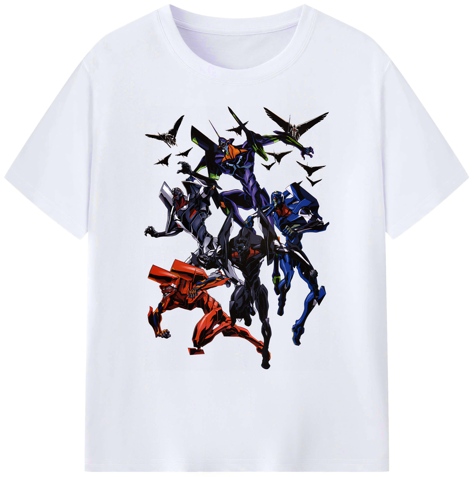 （画像用） EVA 新世紀エヴァンゲリオン 綿100％ メンズ半袖Tシャツ｜肌触りやわらか＆通気性