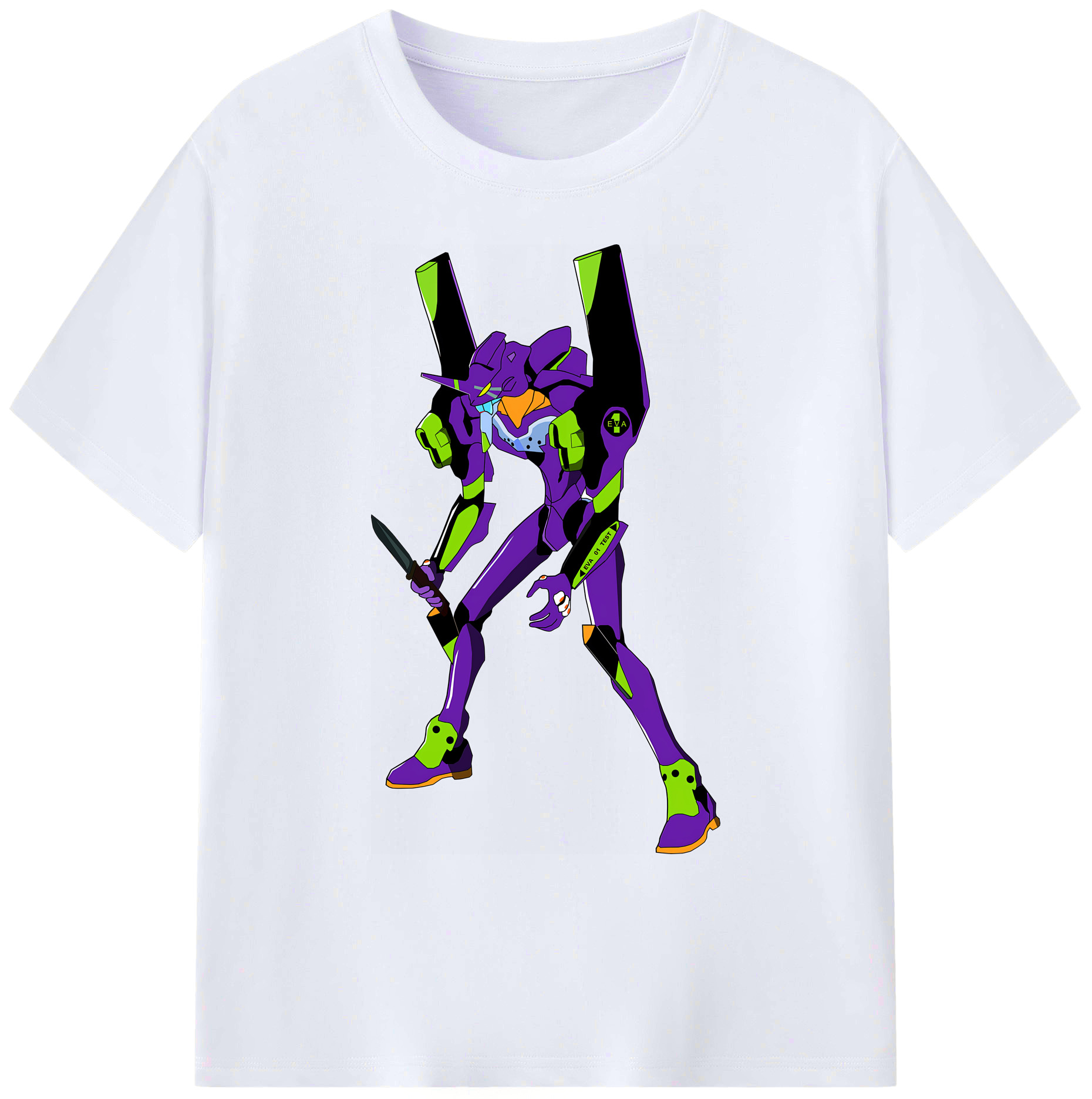（画像用） EVA 新世紀エヴァンゲリオン 綿100％ メンズ半袖Tシャツ｜肌触りやわらか＆通気性