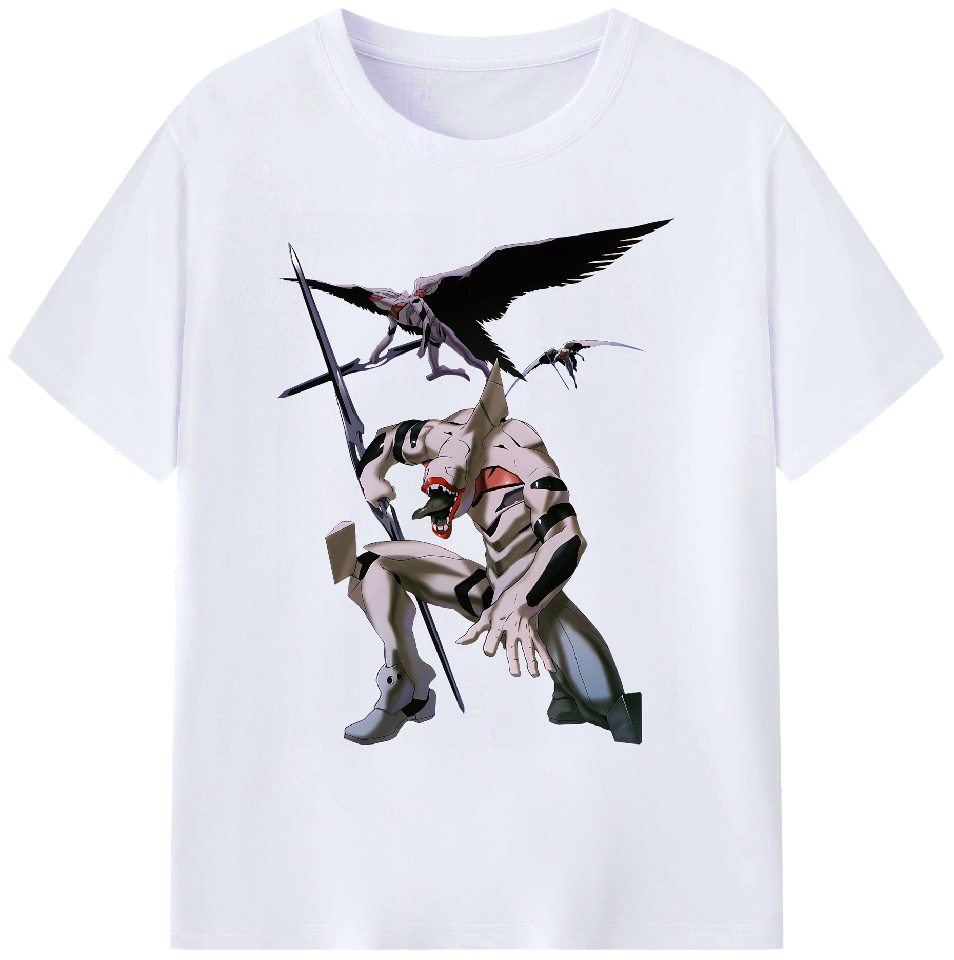 （画像用） EVA 新世紀エヴァンゲリオン 綿100％ メンズ半袖Tシャツ｜肌触りやわらか＆通気性