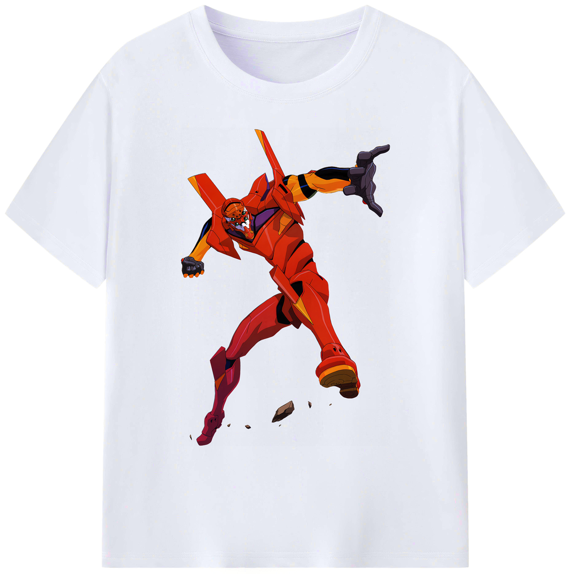（画像用） EVA 新世紀エヴァンゲリオン 綿100％ メンズ半袖Tシャツ｜肌触りやわらか＆通気性