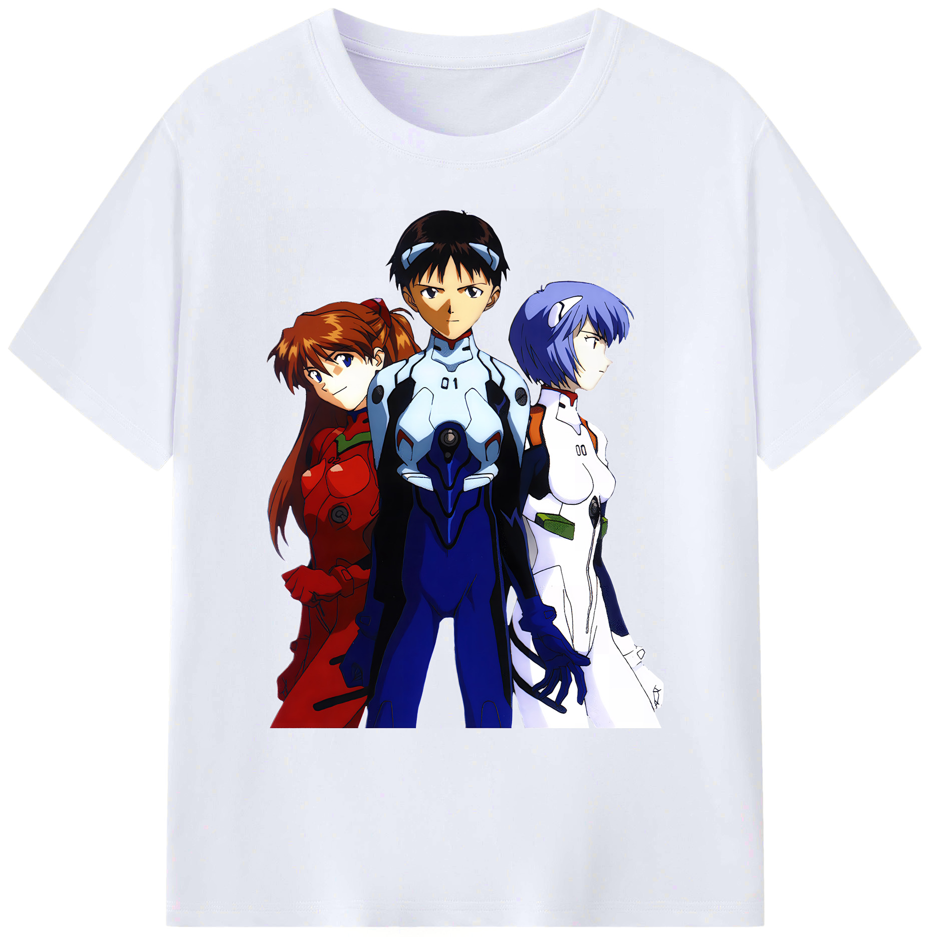 （画像用） EVA 新世紀エヴァンゲリオン 綿100％ メンズ半袖Tシャツ｜肌触りやわらか＆通気性