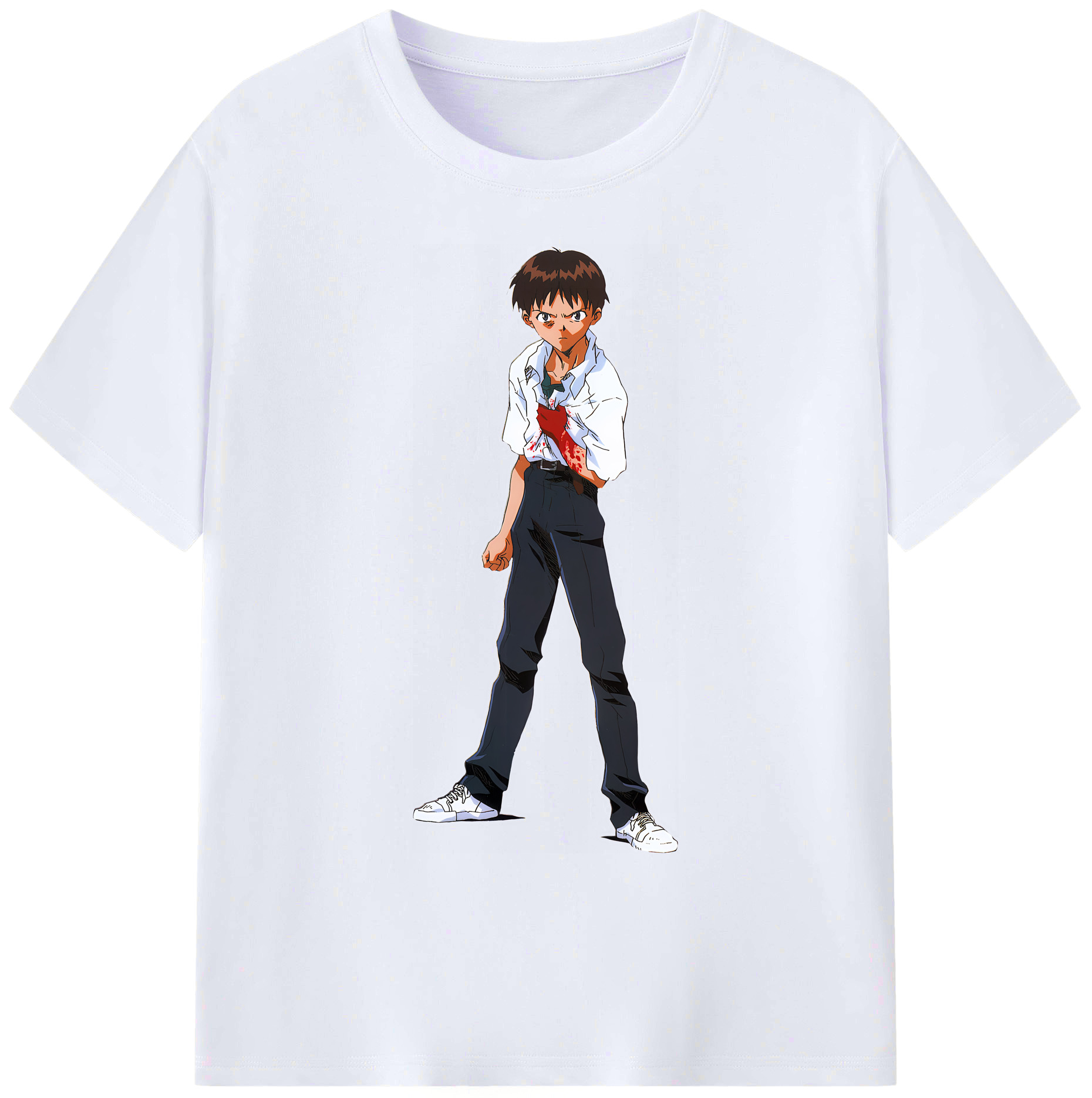 （画像用） EVA 新世紀エヴァンゲリオン 綿100％ メンズ半袖Tシャツ｜肌触りやわらか＆通気性