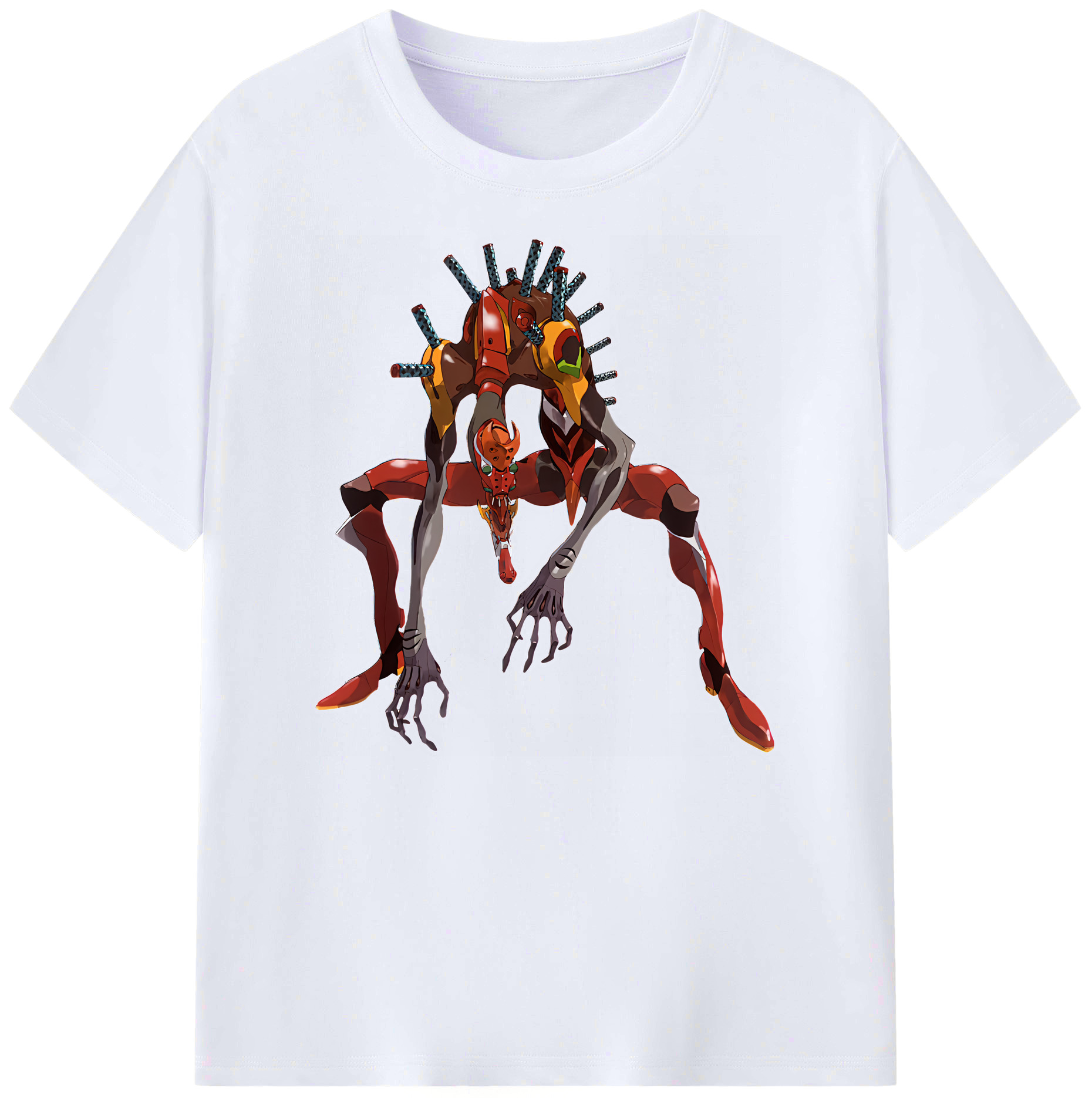 （画像用） EVA 新世紀エヴァンゲリオン 綿100％ メンズ半袖Tシャツ｜肌触りやわらか＆通気性