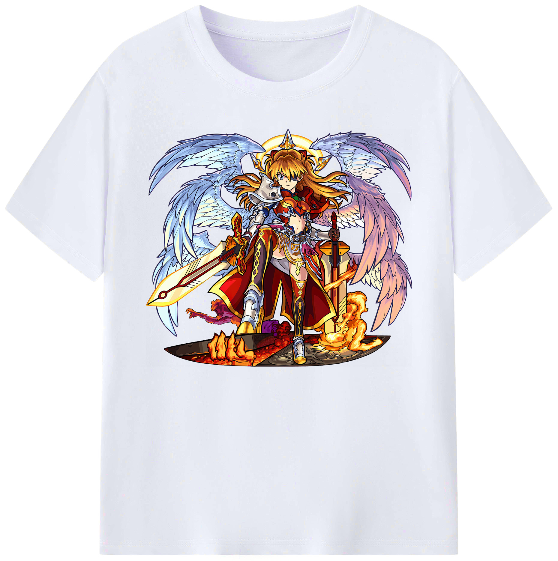 （画像用） EVA 新世紀エヴァンゲリオン 綿100％ メンズ半袖Tシャツ｜肌触りやわらか＆通気性