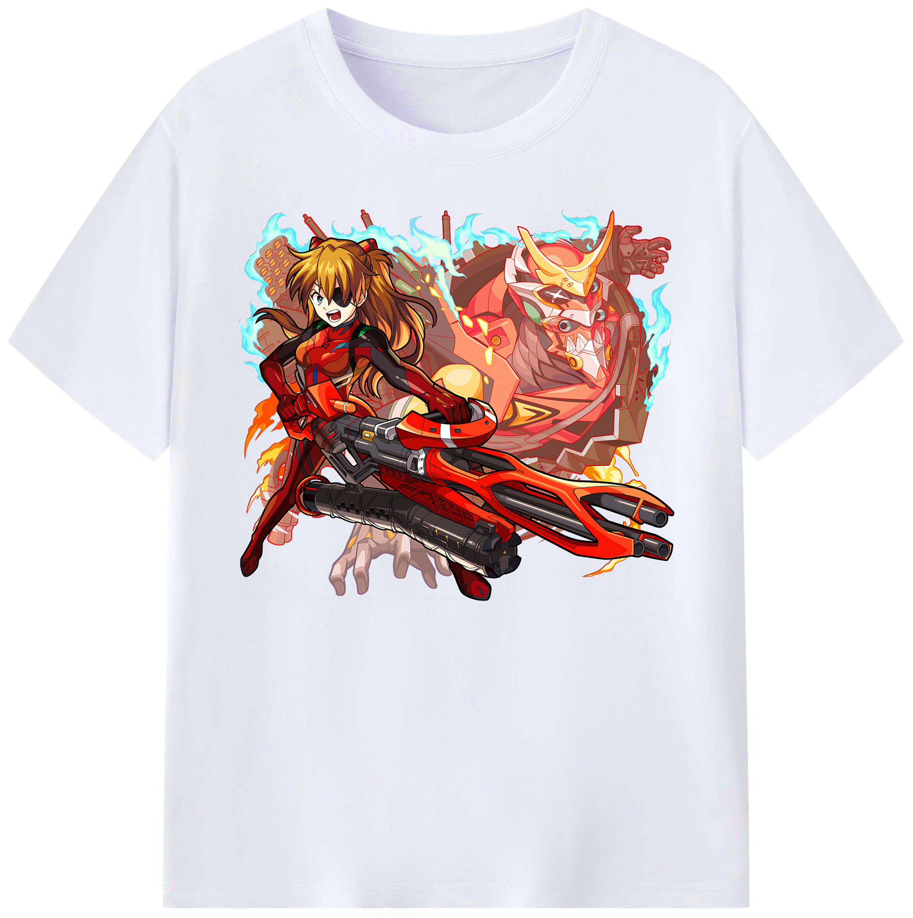 （画像用） EVA 新世紀エヴァンゲリオン 綿100％ メンズ半袖Tシャツ｜肌触りやわらか＆通気性