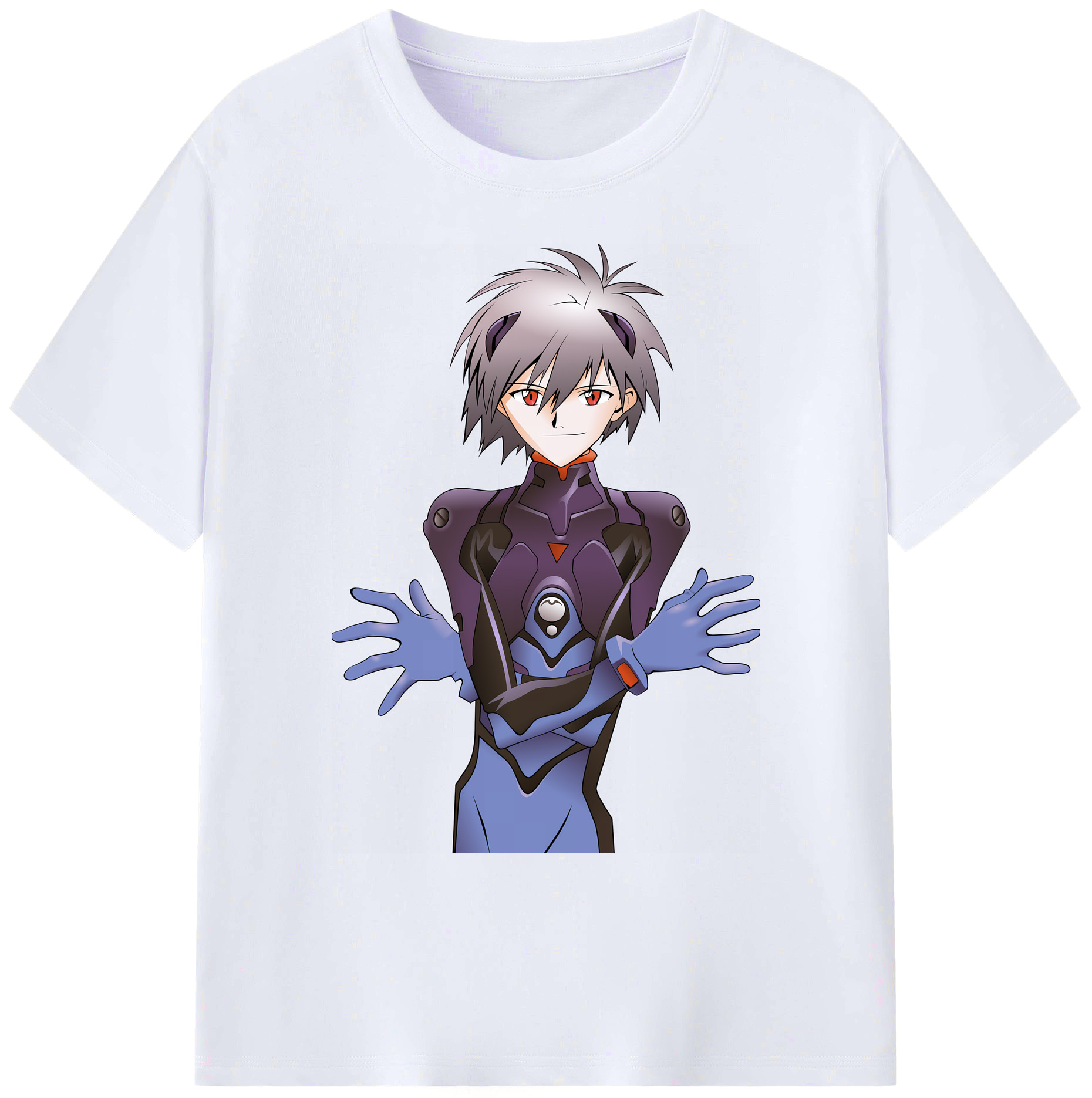 （画像用） EVA 新世紀エヴァンゲリオン 綿100％ メンズ半袖Tシャツ｜肌触りやわらか＆通気性