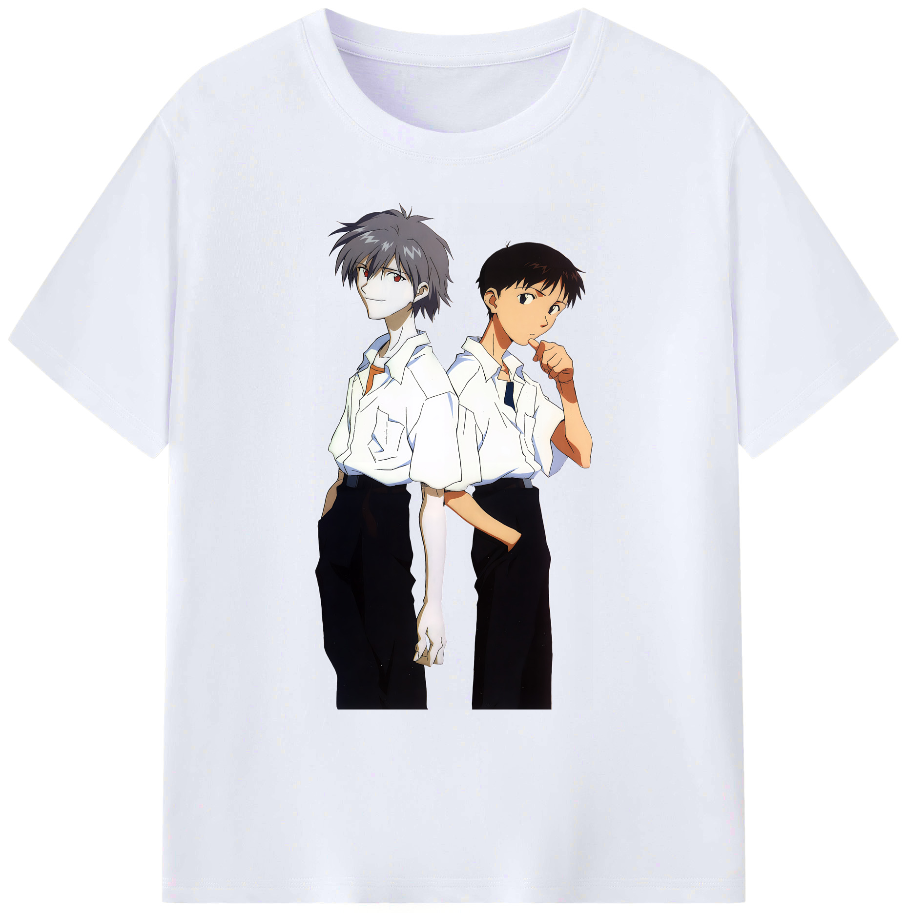 （画像用） EVA 新世紀エヴァンゲリオン 綿100％ メンズ半袖Tシャツ｜肌触りやわらか＆通気性