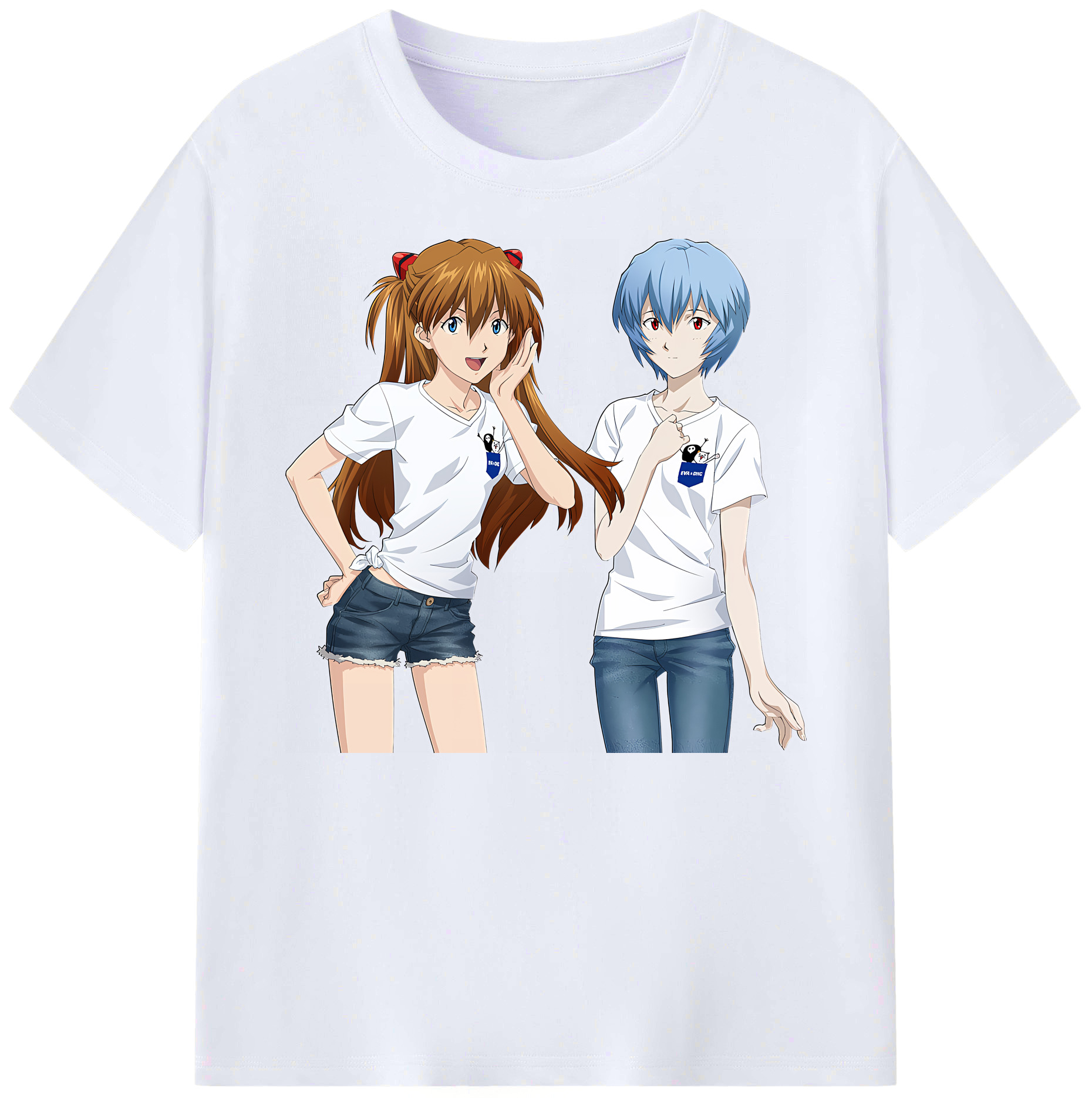 （画像用） EVA 新世紀エヴァンゲリオン 綿100％ メンズ半袖Tシャツ｜肌触りやわらか＆通気性