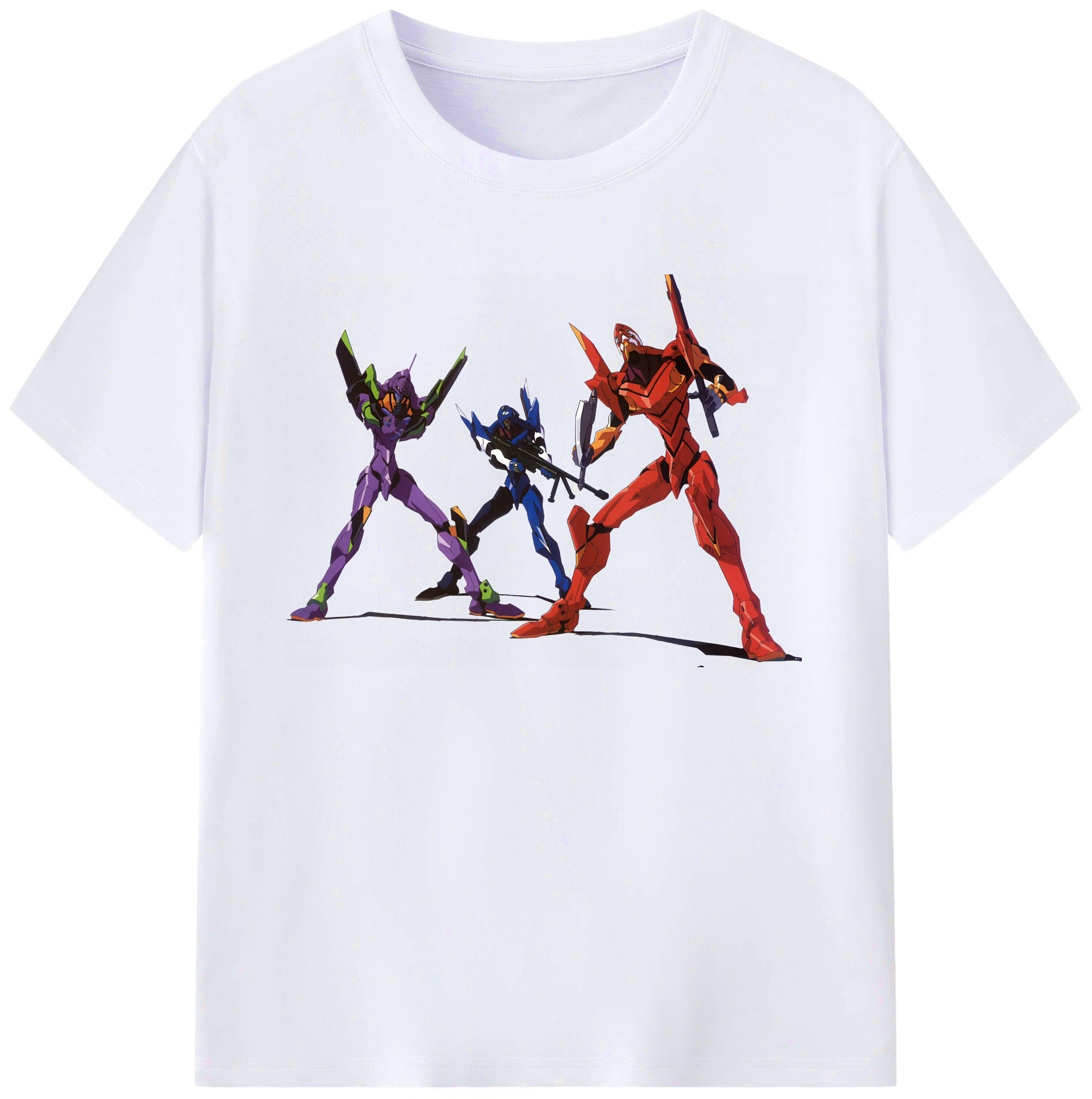 （画像用） EVA 新世紀エヴァンゲリオン 綿100％ メンズ半袖Tシャツ｜肌触りやわらか＆通気性