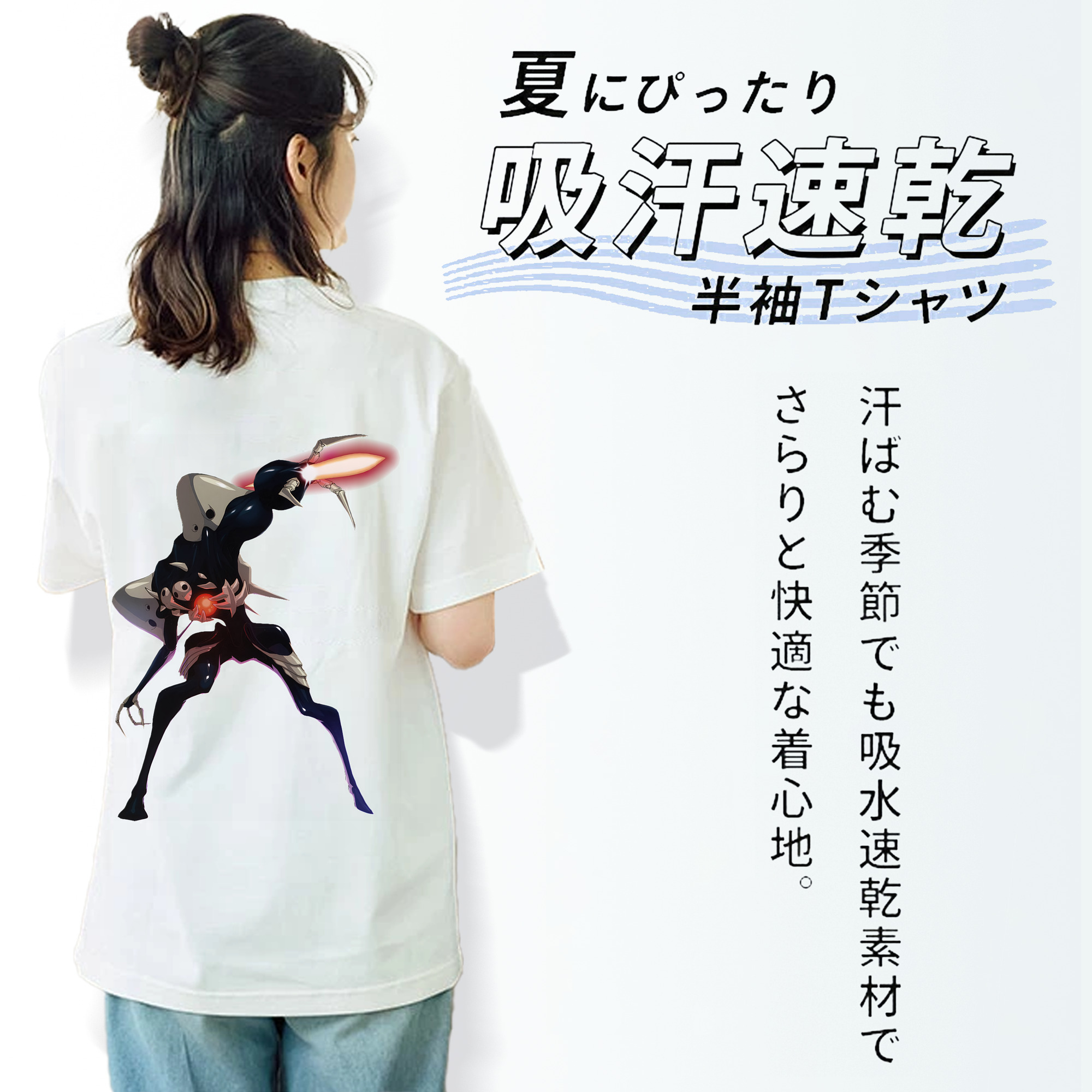 EVA 新世紀エヴァンゲリオン レディース半袖Tシャツ(バックプリント)