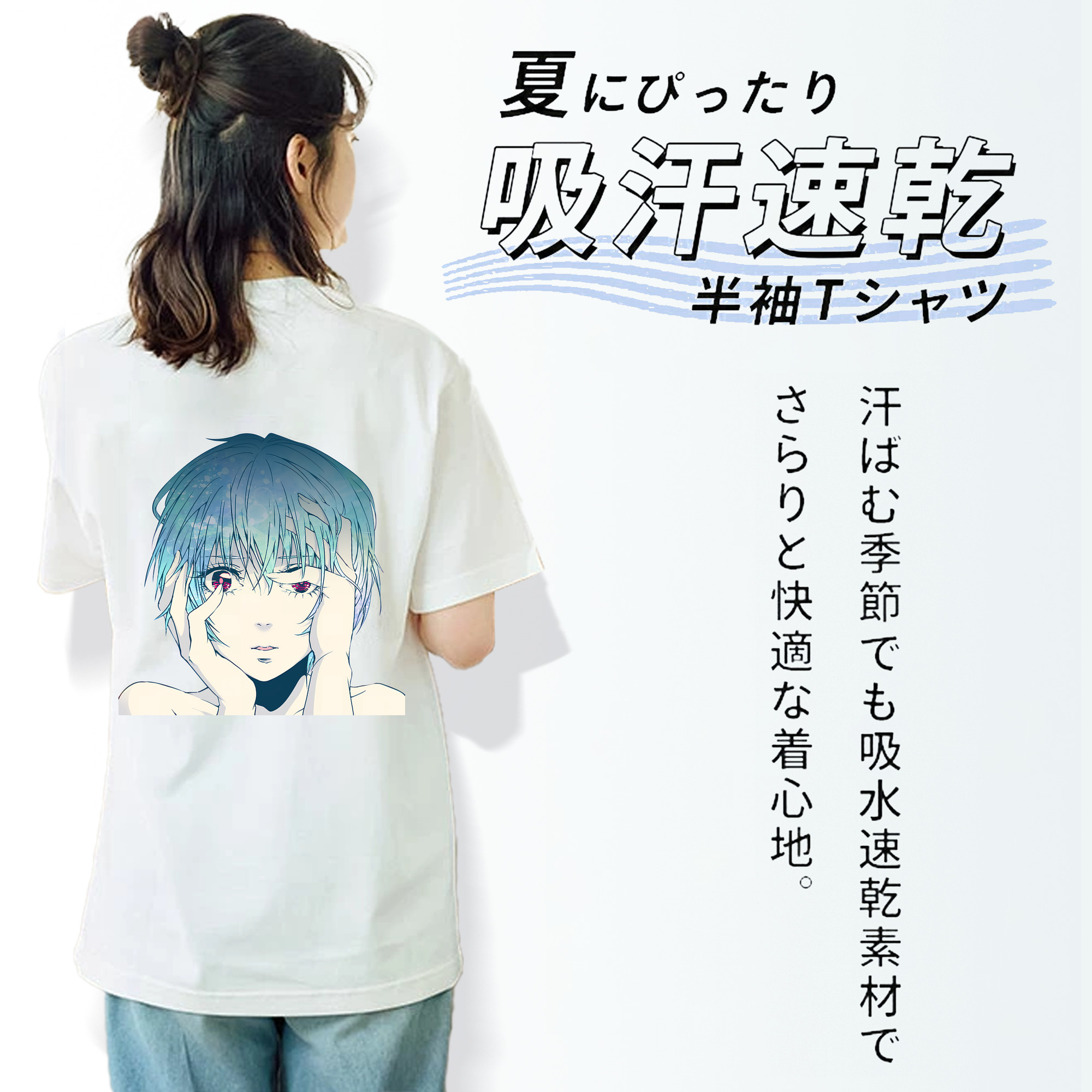 EVA 新世紀エヴァンゲリオン レディース半袖Tシャツ(バックプリント)