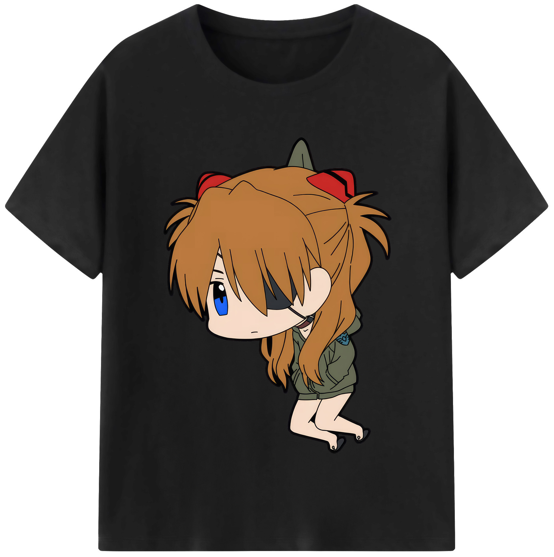 （画像用） EVA 新世紀エヴァンゲリオン レディースカジュアルプリントTシャツ（綿100％）