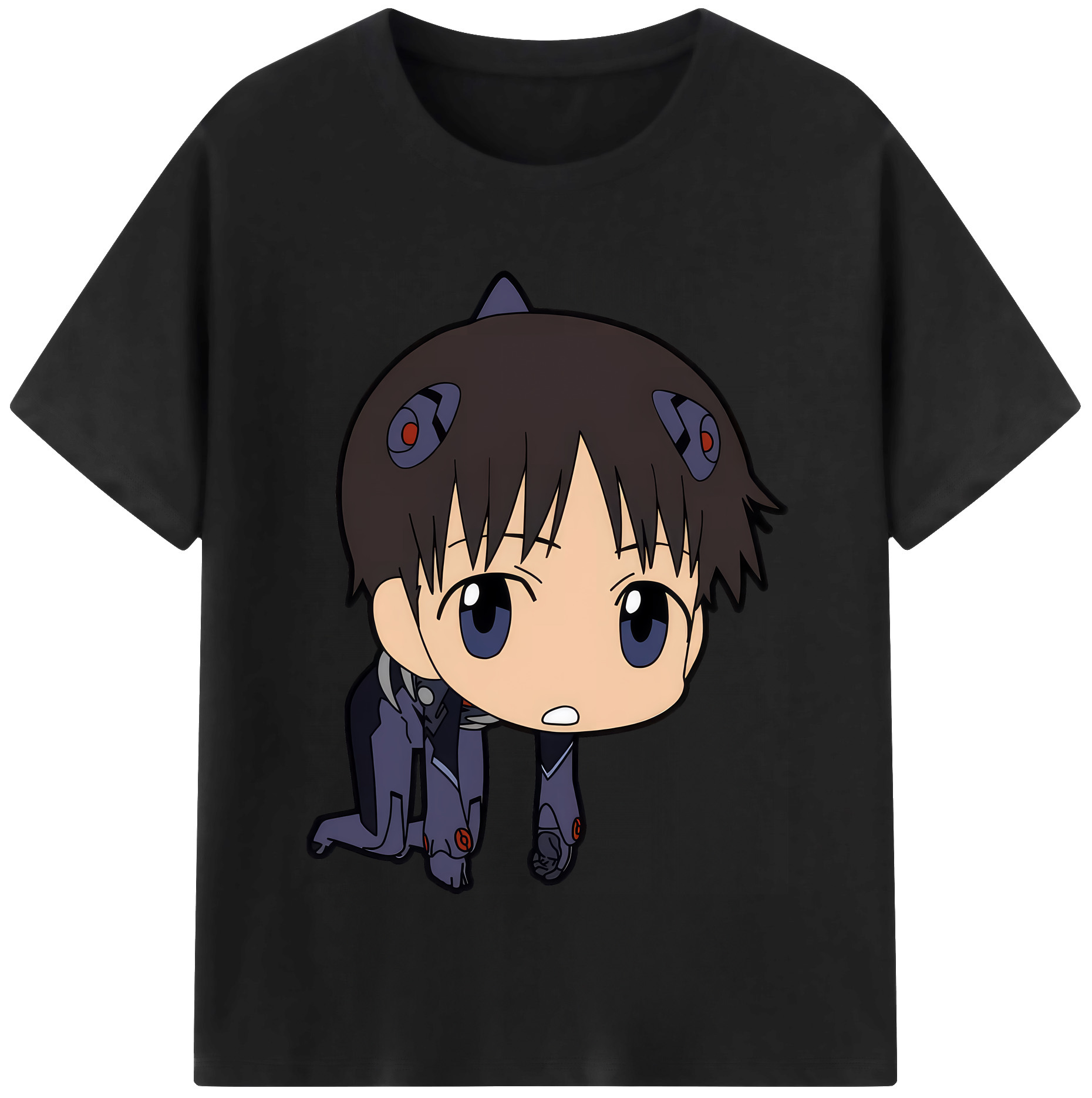 （画像用） EVA 新世紀エヴァンゲリオン レディースカジュアルプリントTシャツ（綿100％）