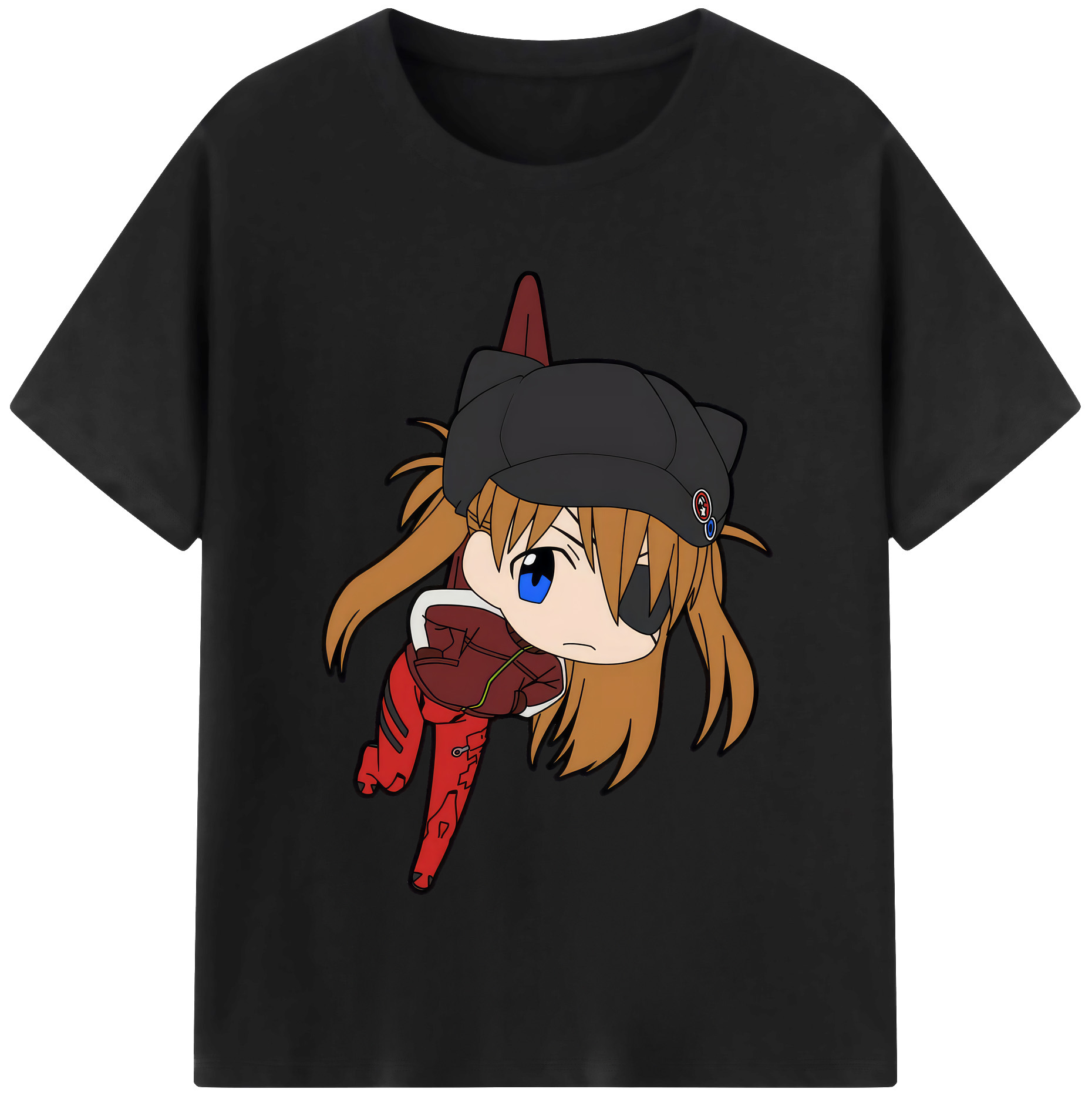 （画像用） EVA 新世紀エヴァンゲリオン レディースカジュアルプリントTシャツ（綿100％）