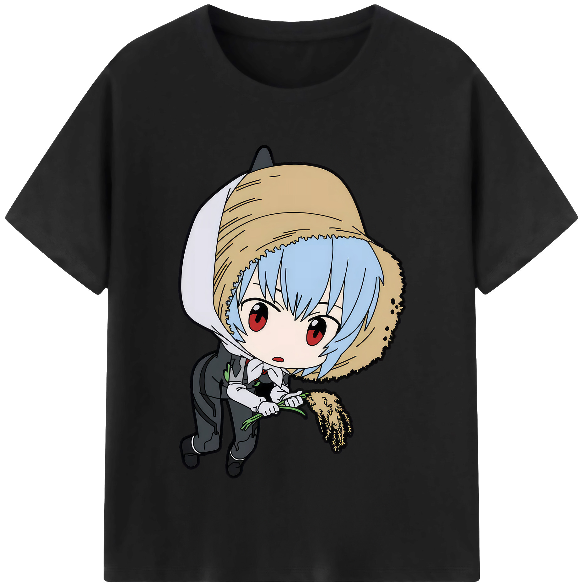 （画像用） EVA 新世紀エヴァンゲリオン レディースカジュアルプリントTシャツ（綿100％）