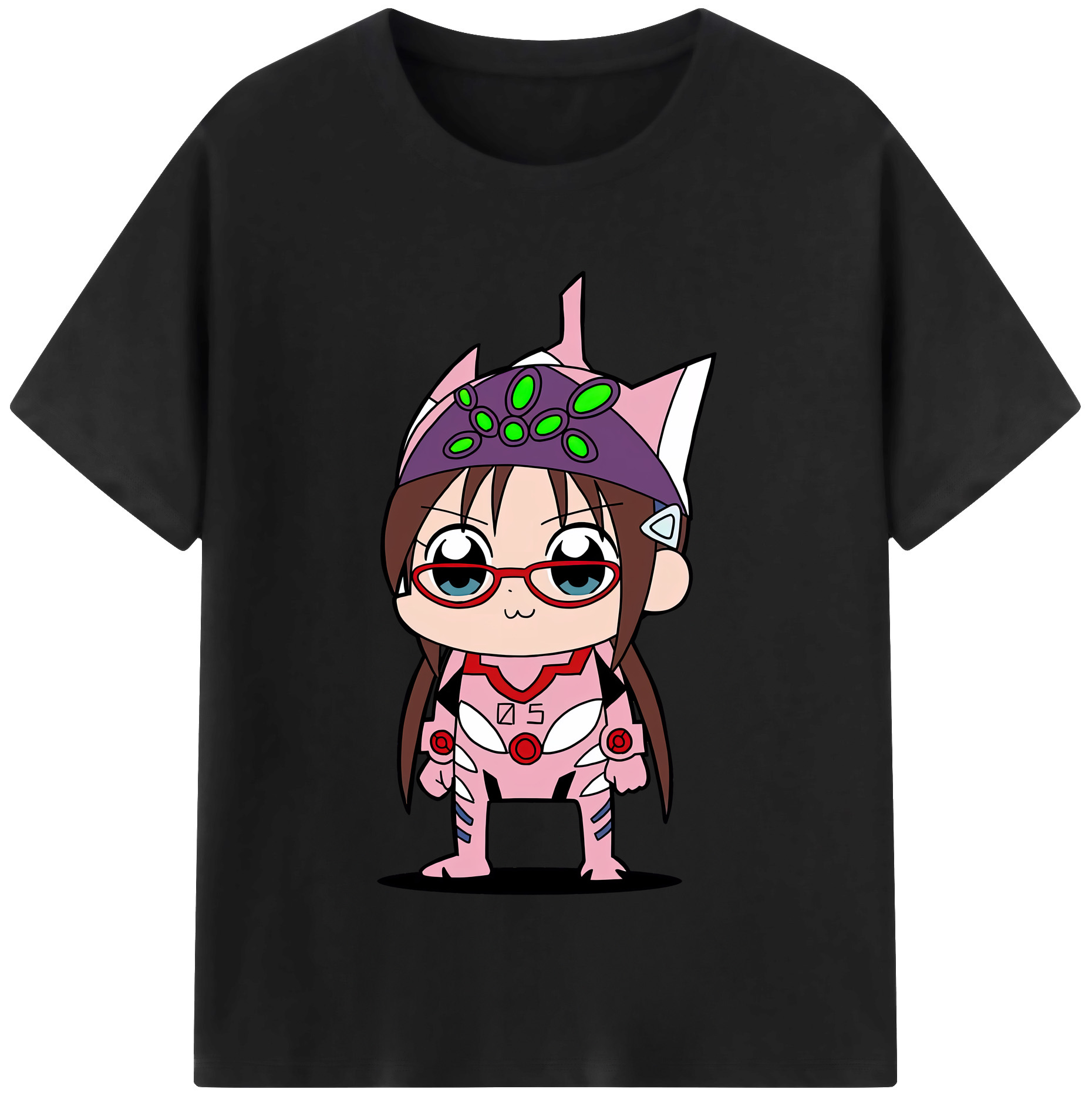 （画像用） EVA 新世紀エヴァンゲリオン レディースカジュアルプリントTシャツ（綿100％）