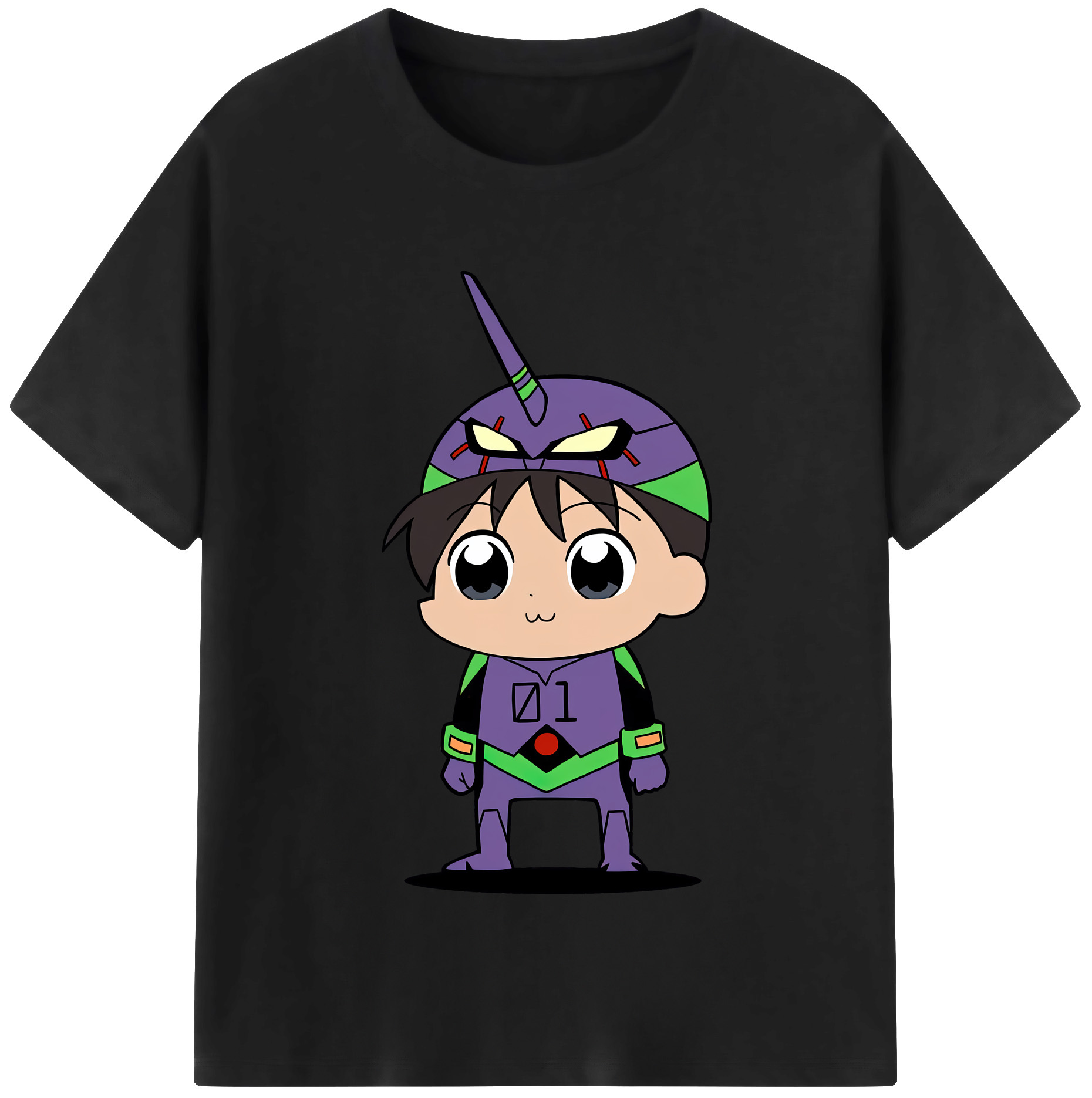（画像用） EVA 新世紀エヴァンゲリオン レディースカジュアルプリントTシャツ（綿100％）