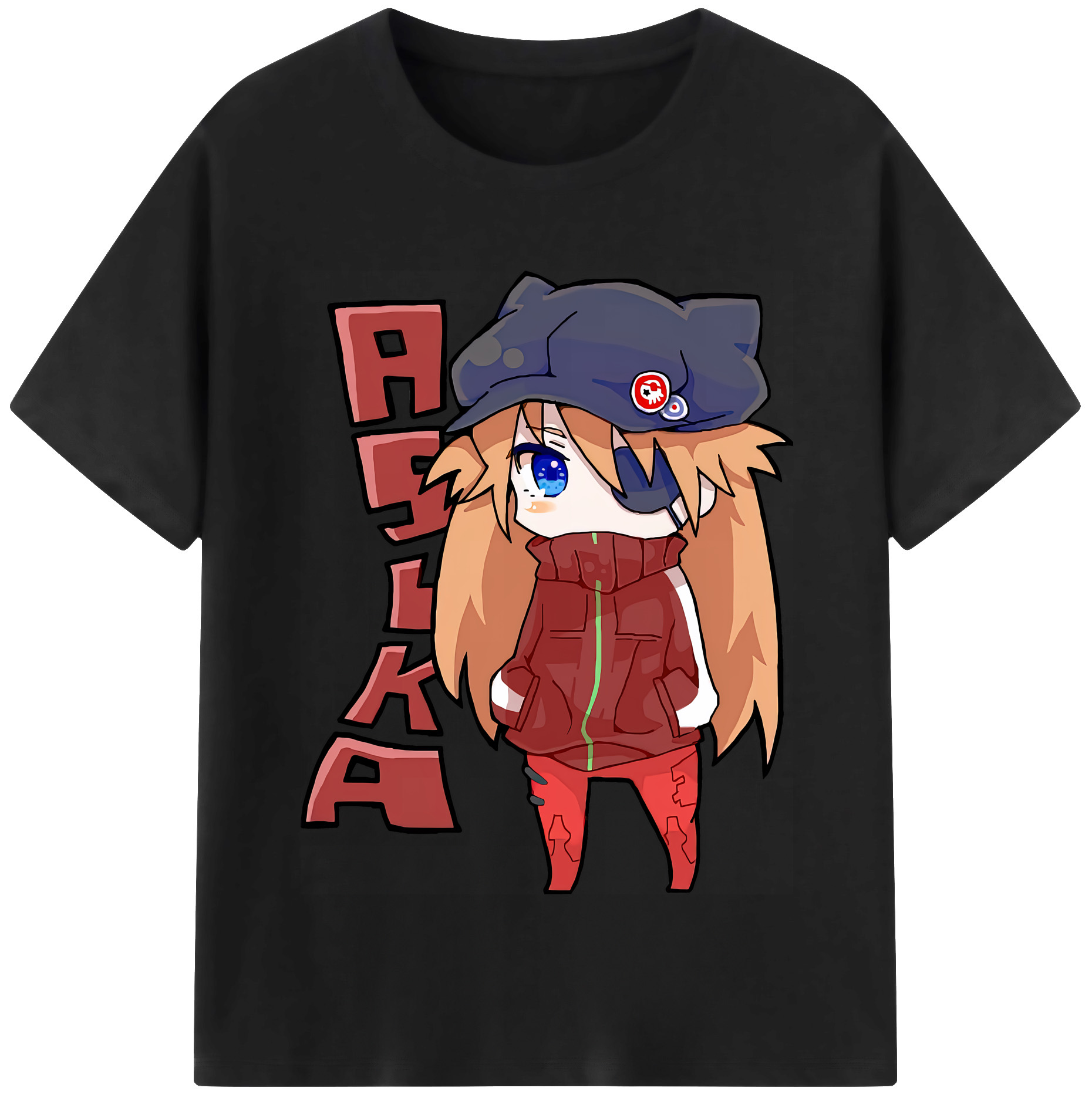 （画像用） EVA 新世紀エヴァンゲリオン レディースカジュアルプリントTシャツ（綿100％）