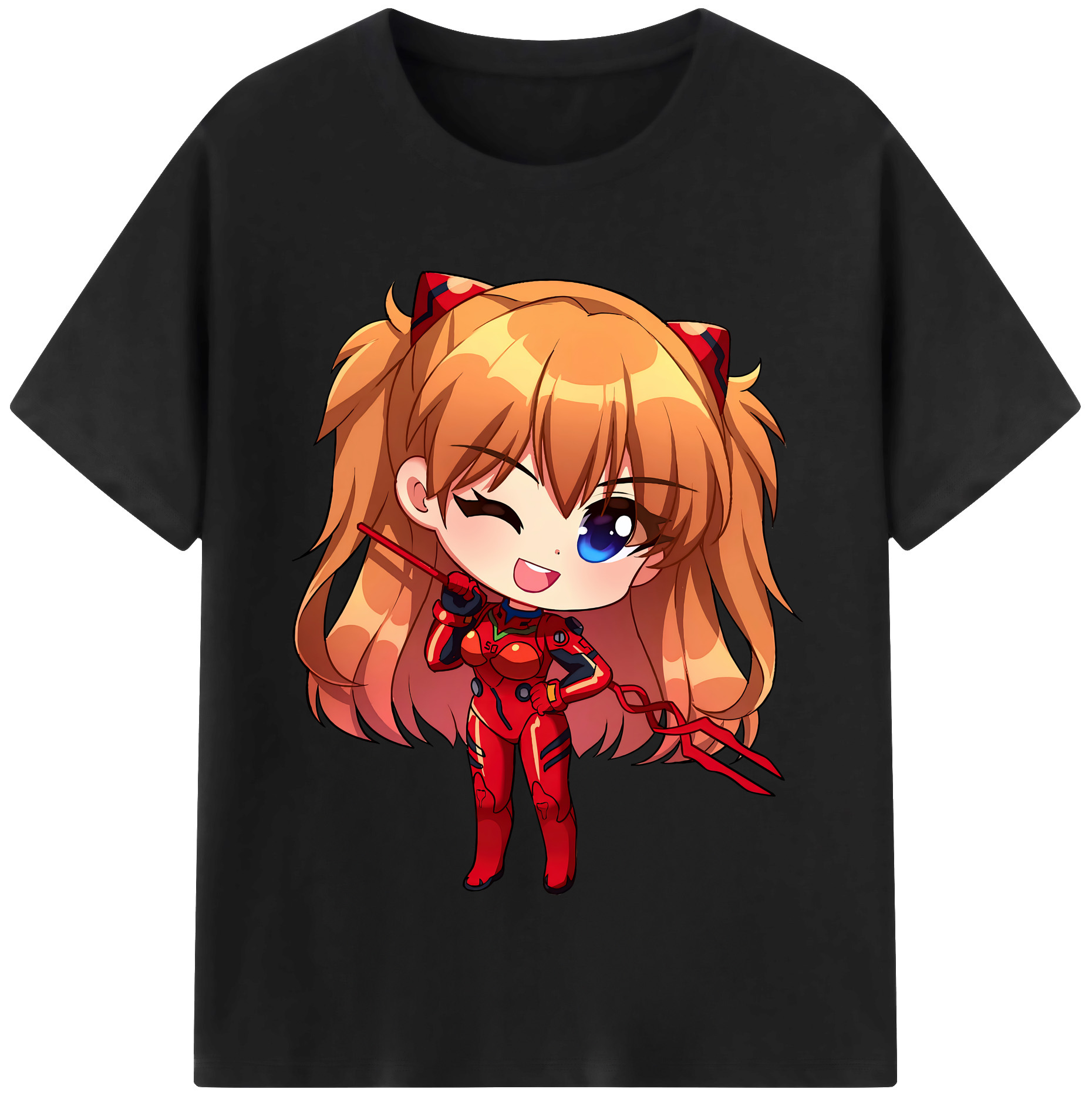 （画像用） EVA 新世紀エヴァンゲリオン レディースカジュアルプリントTシャツ（綿100％）
