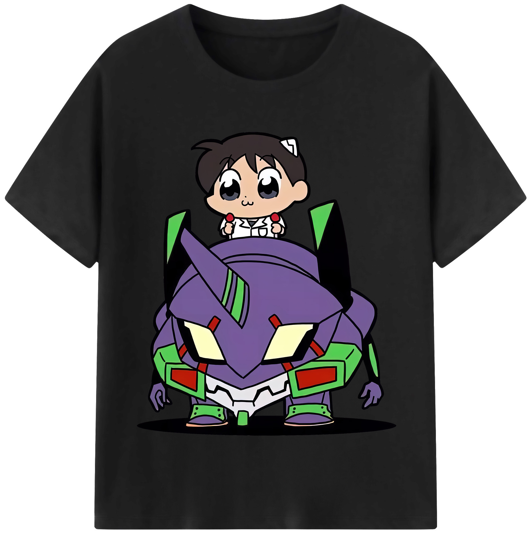 （画像用） EVA 新世紀エヴァンゲリオン レディースカジュアルプリントTシャツ（綿100％）