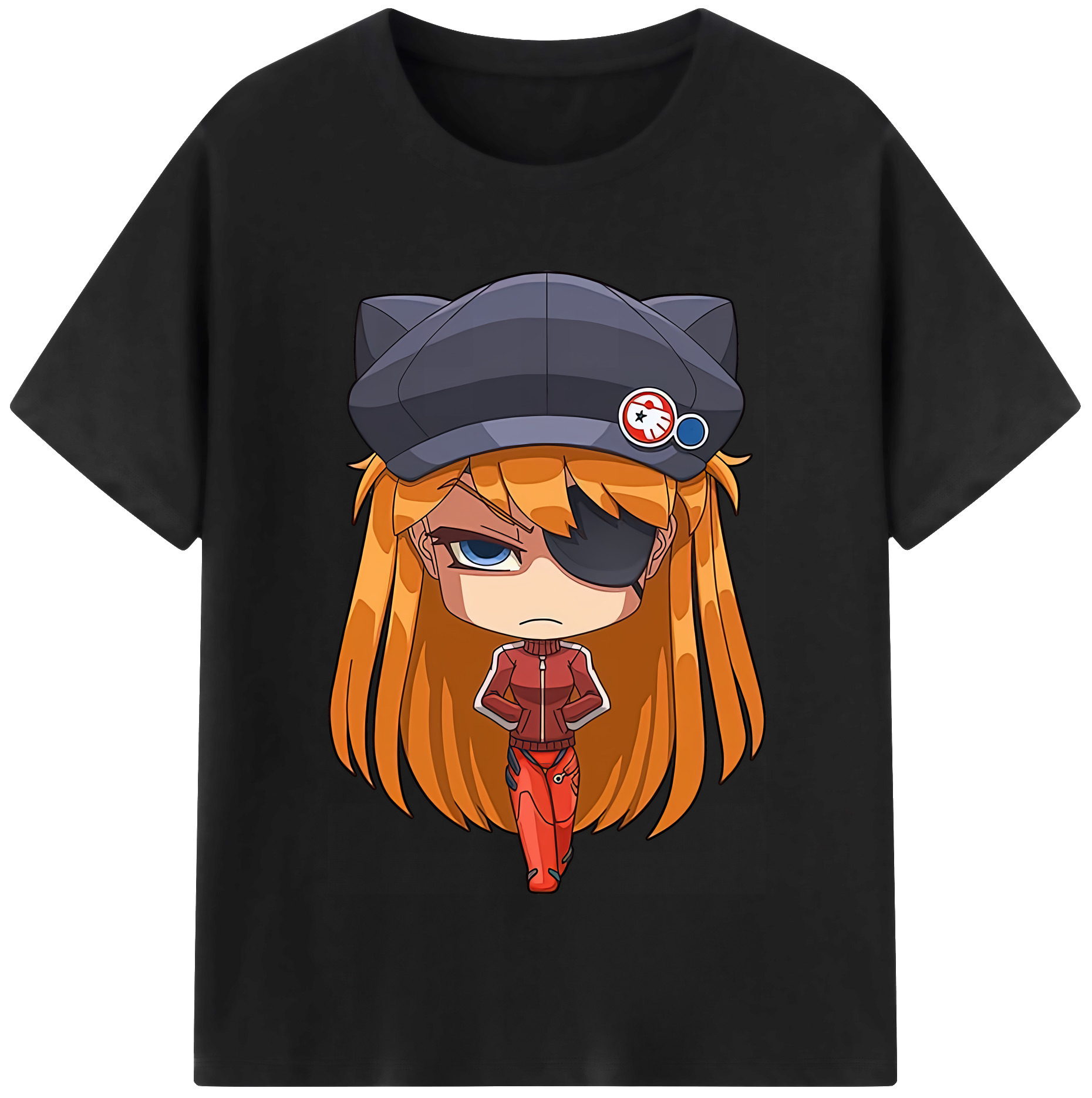 （画像用） EVA 新世紀エヴァンゲリオン レディースカジュアルプリントTシャツ（綿100％）