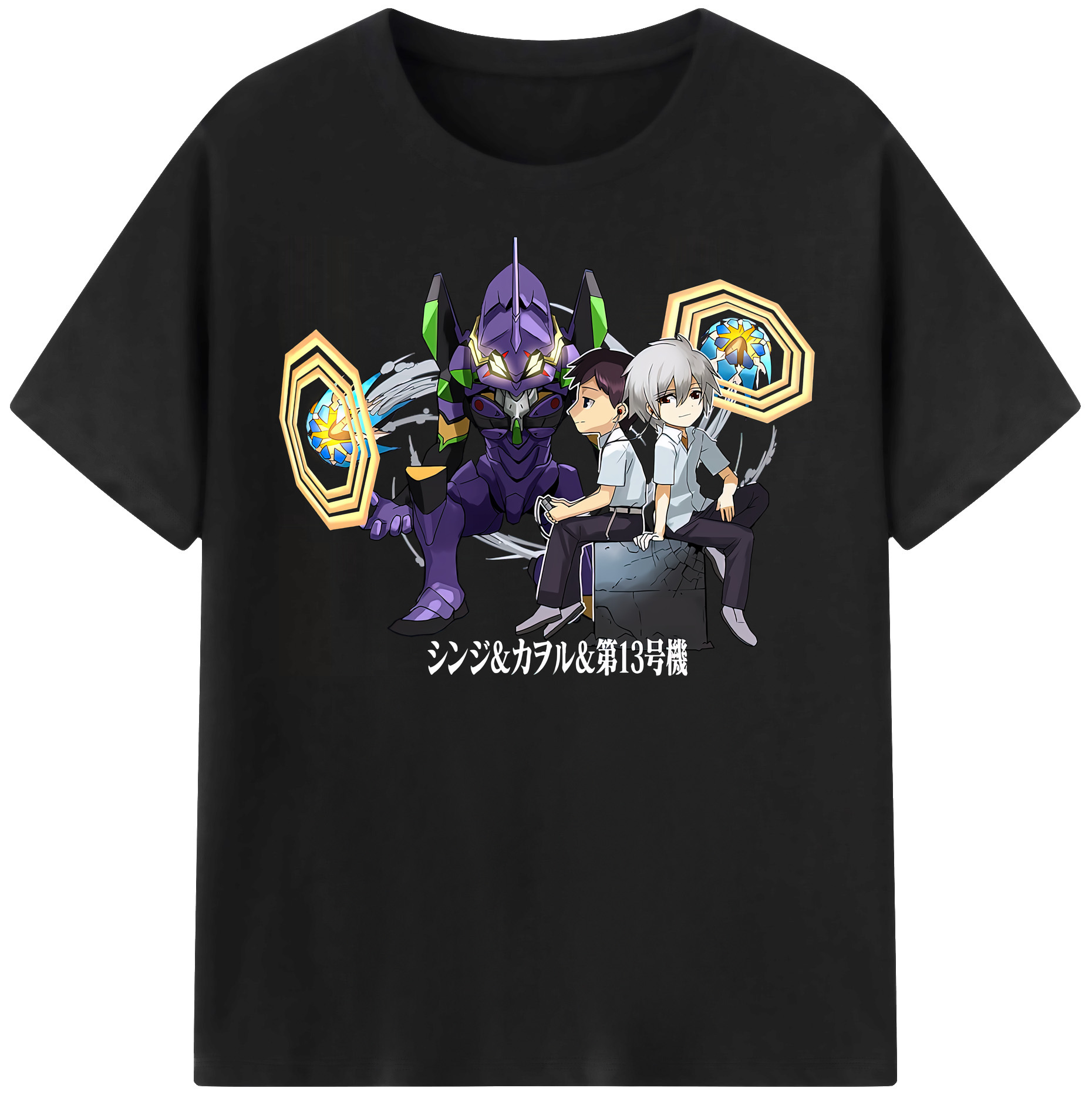 （画像用） EVA 新世紀エヴァンゲリオン レディースカジュアルプリントTシャツ（綿100％）