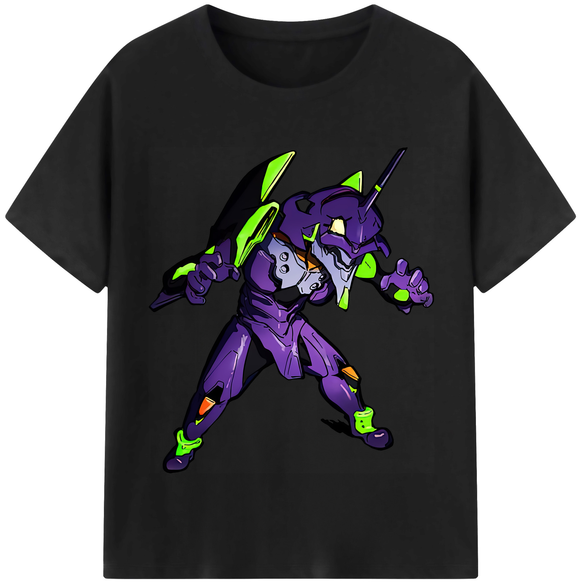 （画像用） EVA 新世紀エヴァンゲリオン レディースカジュアルプリントTシャツ（綿100％）