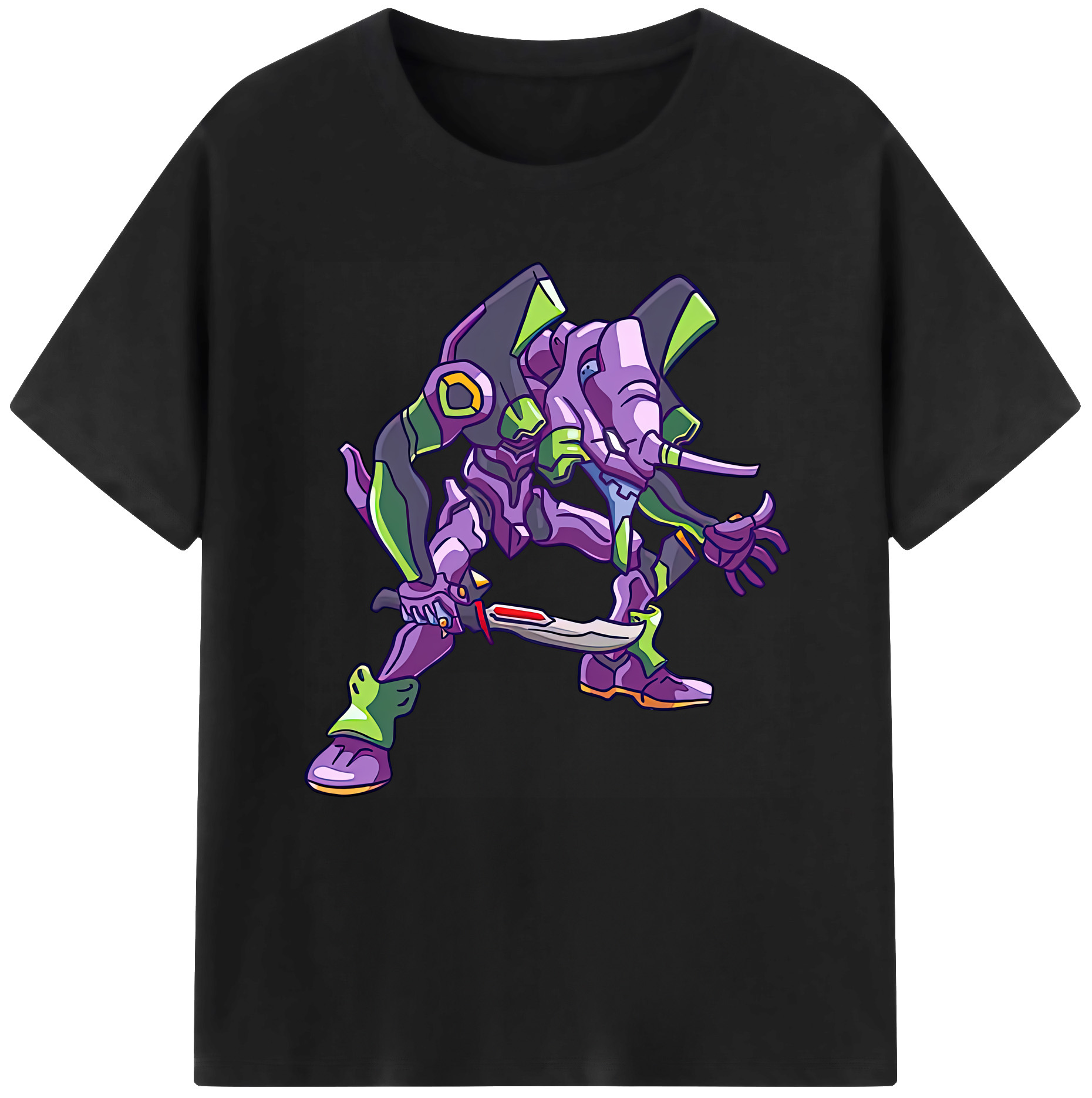 （画像用） EVA 新世紀エヴァンゲリオン レディースカジュアルプリントTシャツ（綿100％）