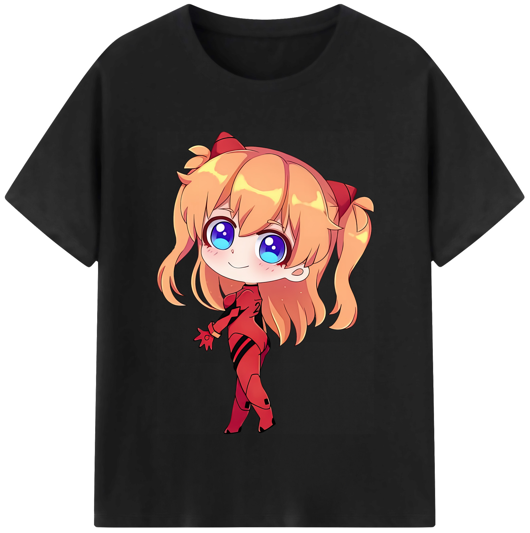 （画像用） EVA 新世紀エヴァンゲリオン レディースカジュアルプリントTシャツ（綿100％）